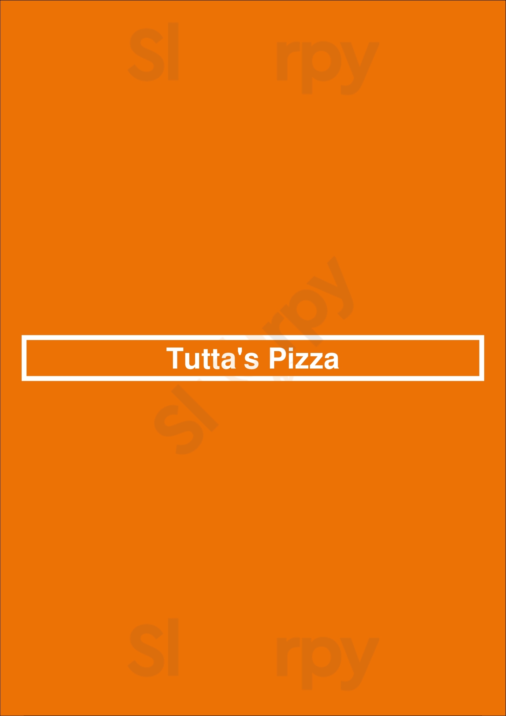 Tutta's Pizza Dallas Menu - 1