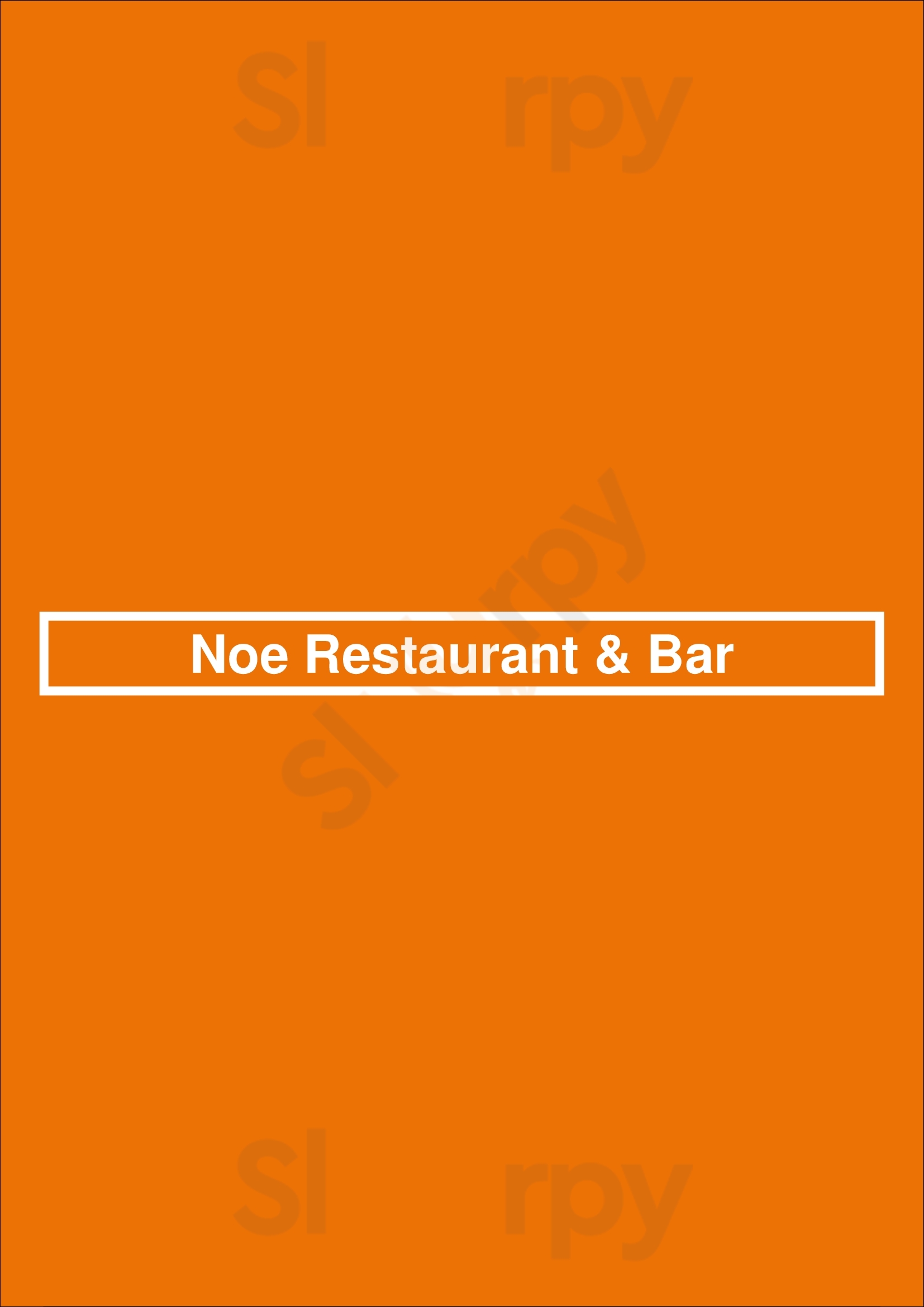Noe Restaurant & Bar Los Angeles Menu - 1