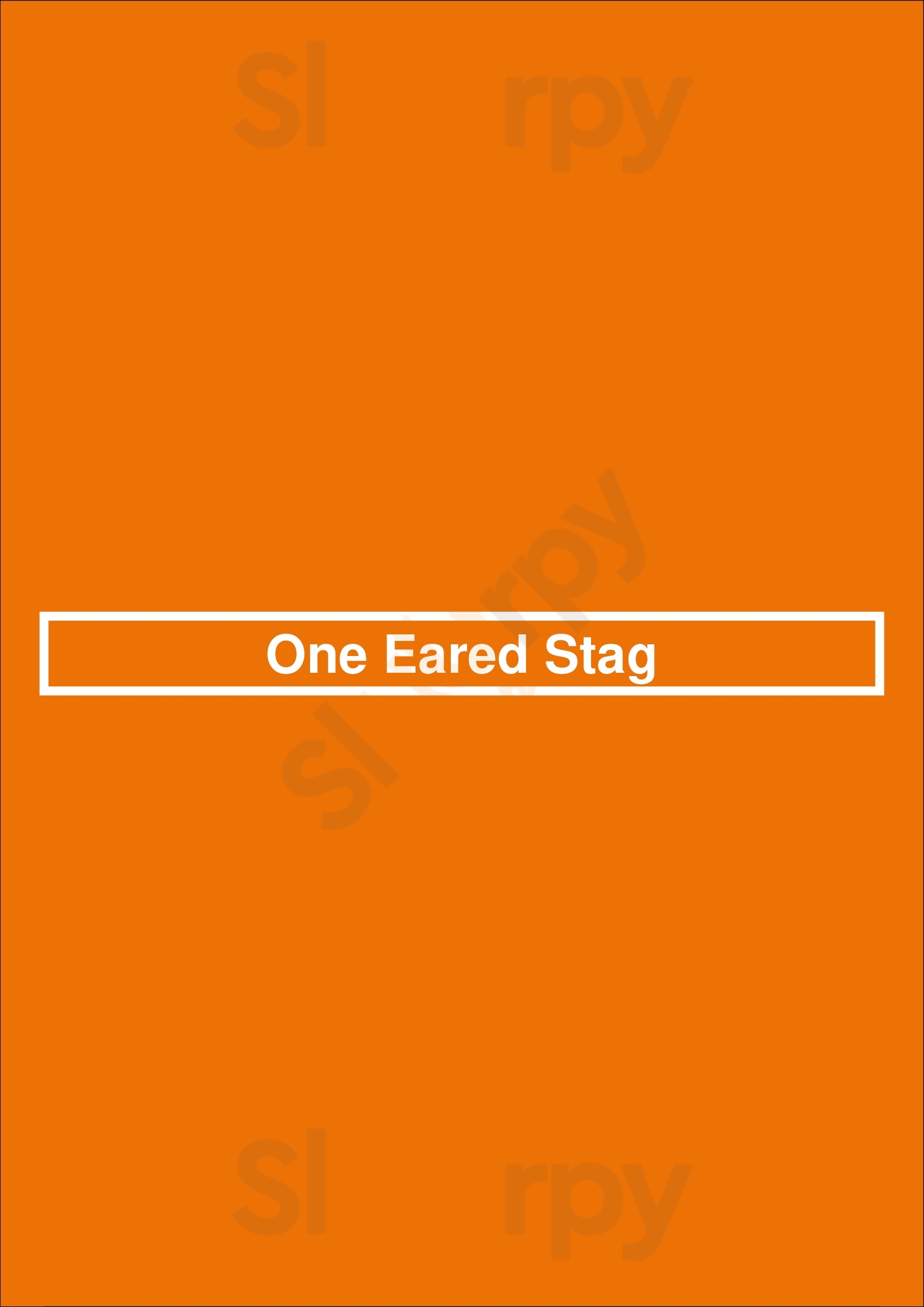 One Eared Stag Atlanta Menu - 1