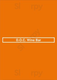 D.o.c. Wine Bar menu