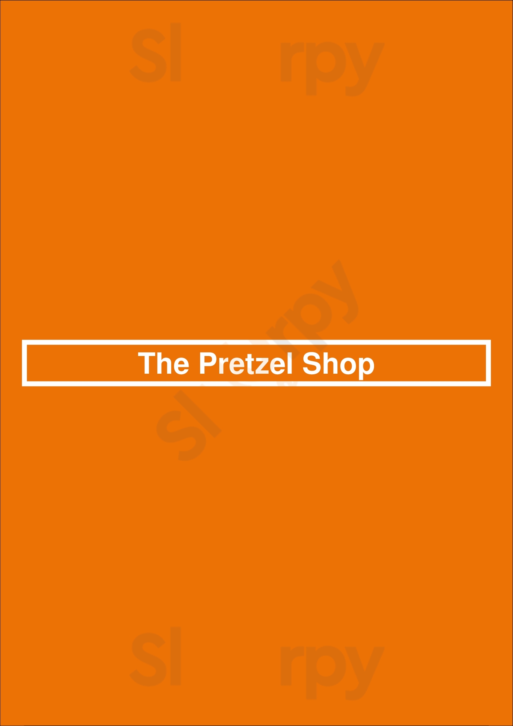 The Pretzel Shop Pittsburgh Menu - 1