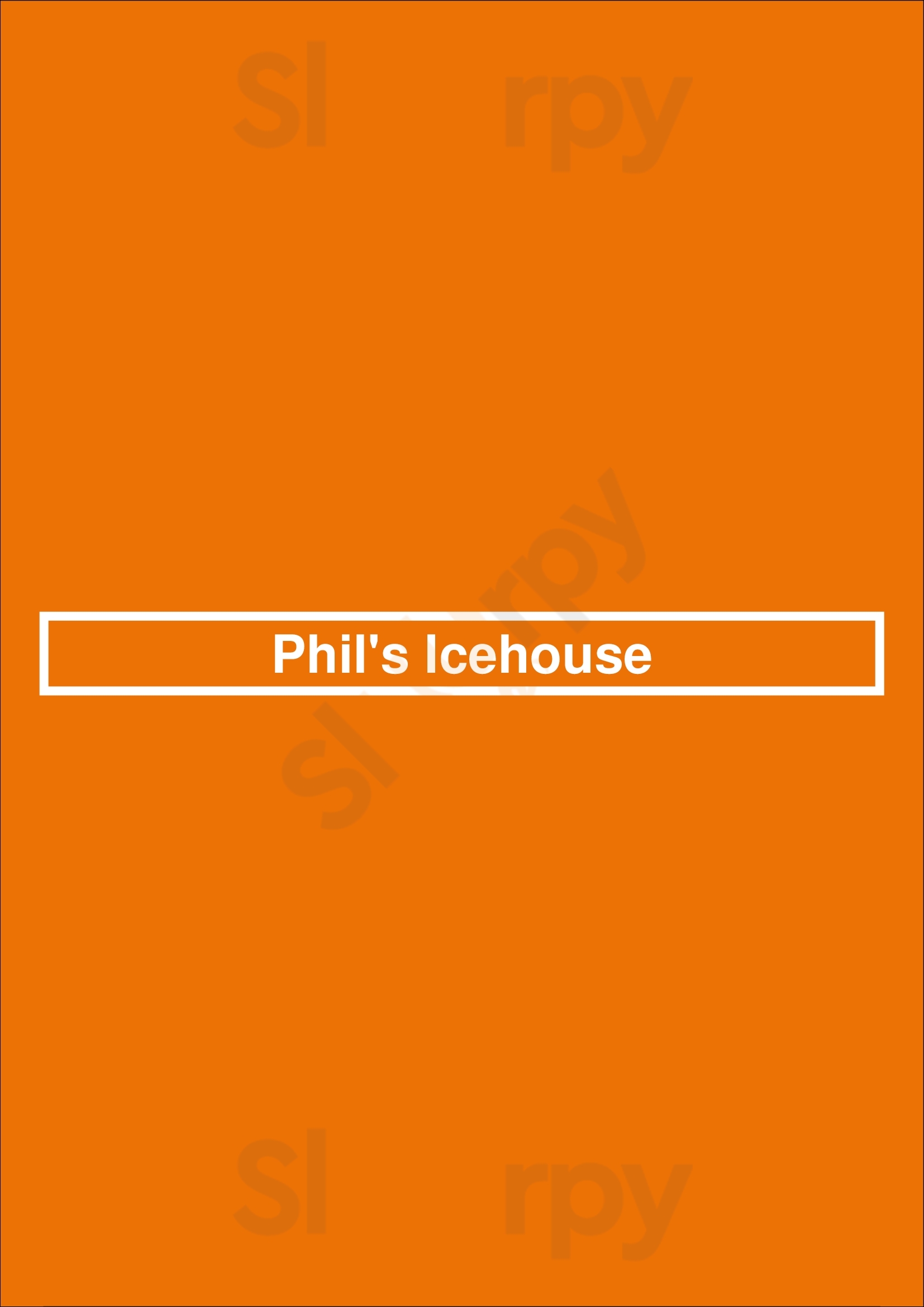 Phil's Icehouse Austin Menu - 1