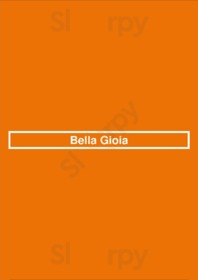 Bella Gioia menu