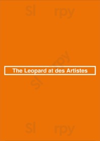 The Leopard At Des Artistes menu