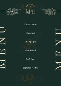 The Nest Rooftop menu