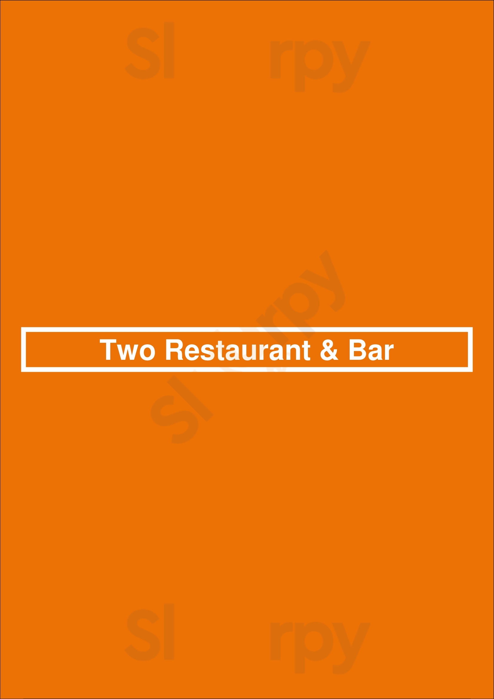 Two Restaurant & Bar Chicago Menu - 1