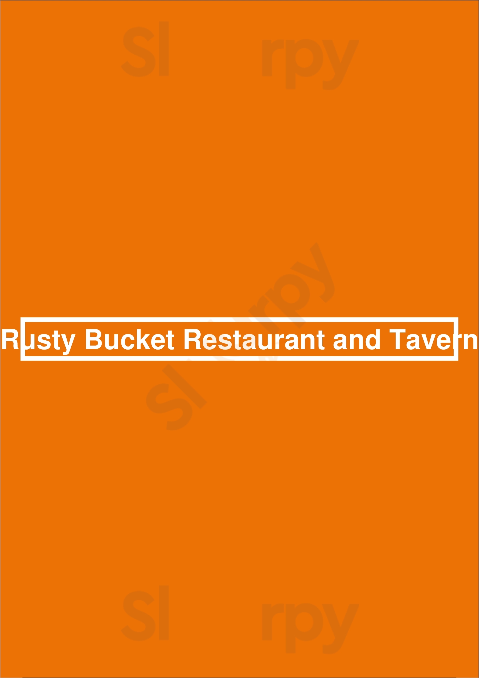 Rusty Bucket Restaurant And Tavern Charlotte Menu - 1