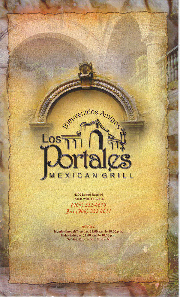 Los Portales Mexican Grill Jacksonville Menu - 1