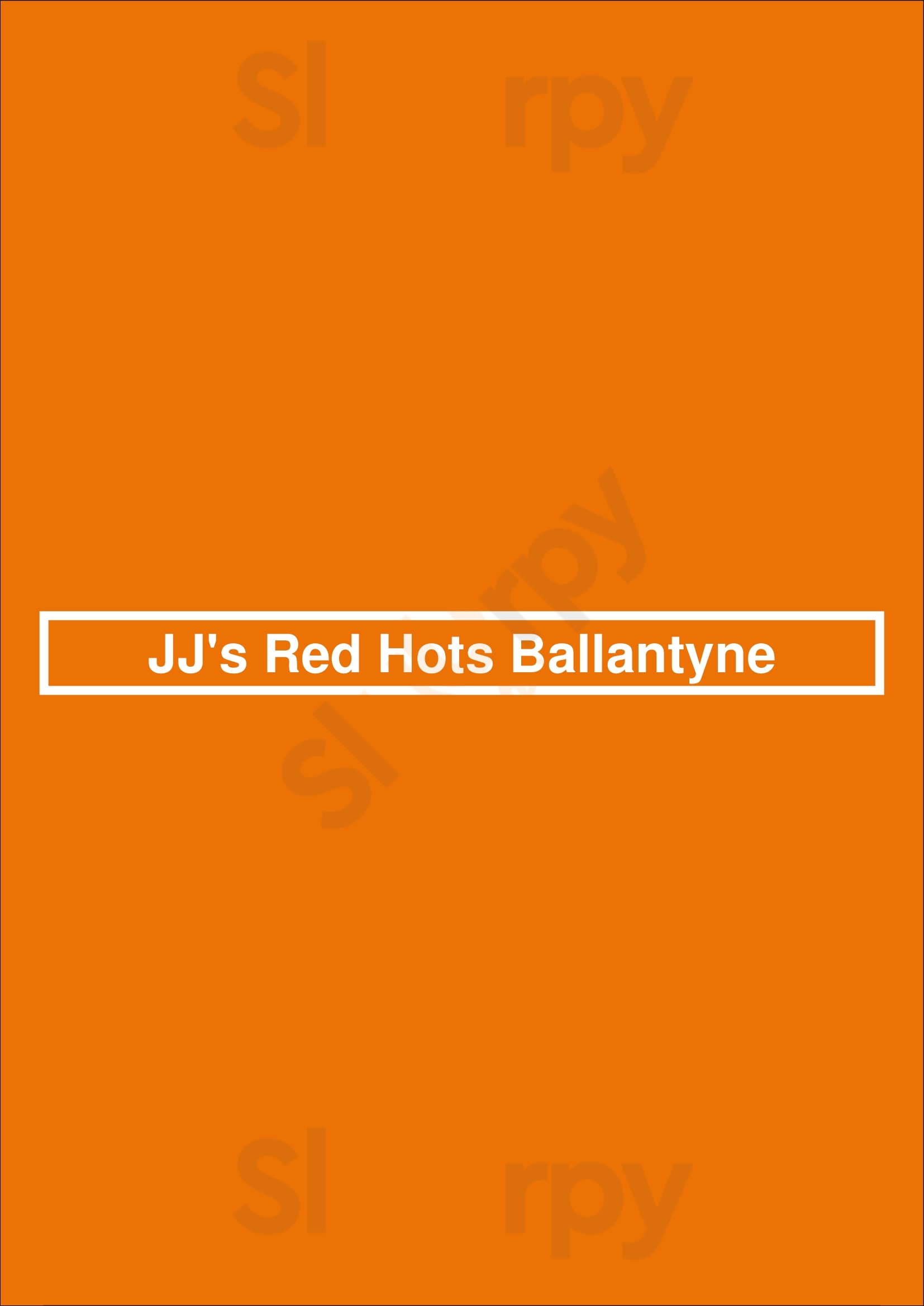 Jj's Red Hots Ballantyne Charlotte Menu - 1