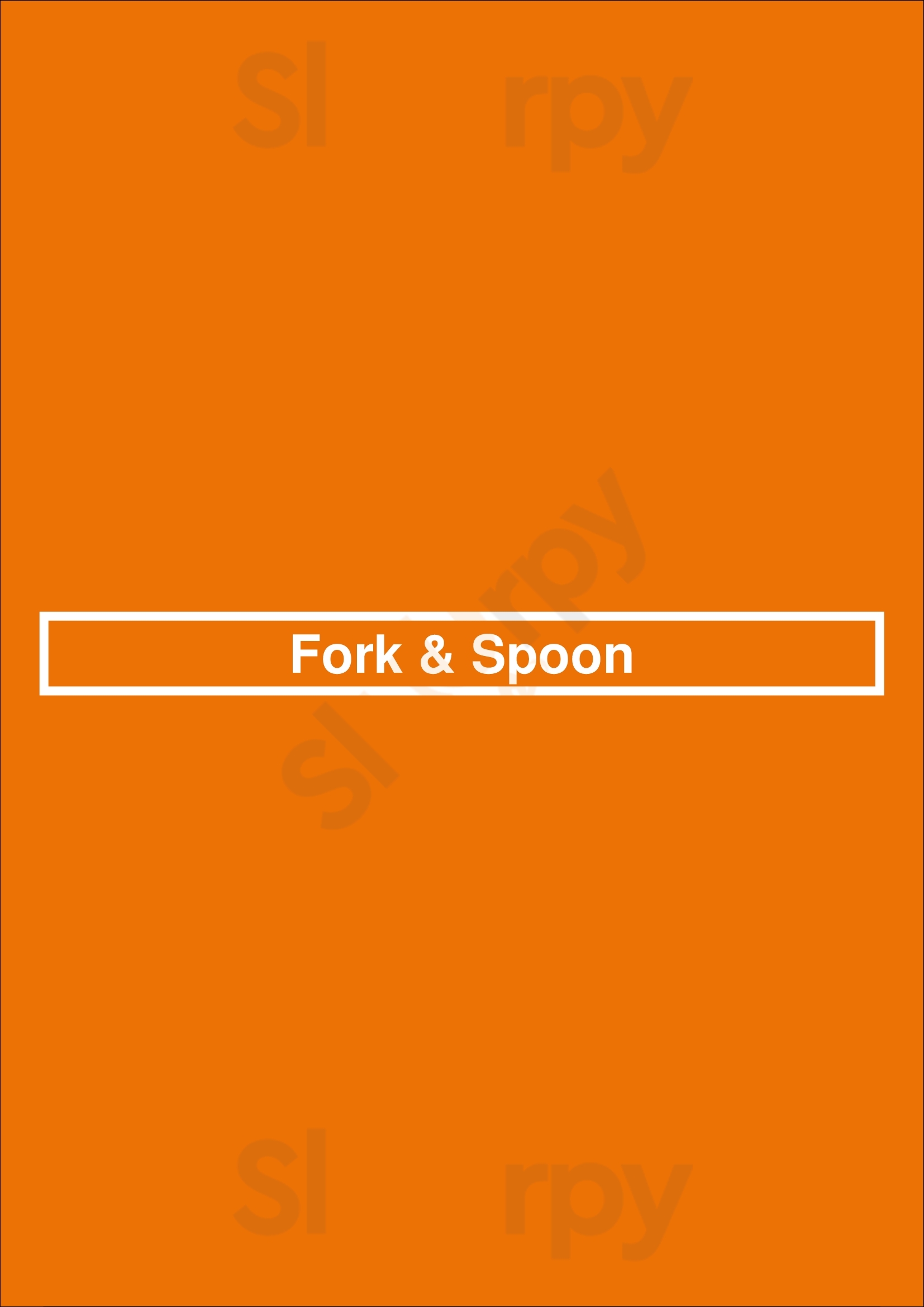 Fork & Spoon Denver Menu - 1
