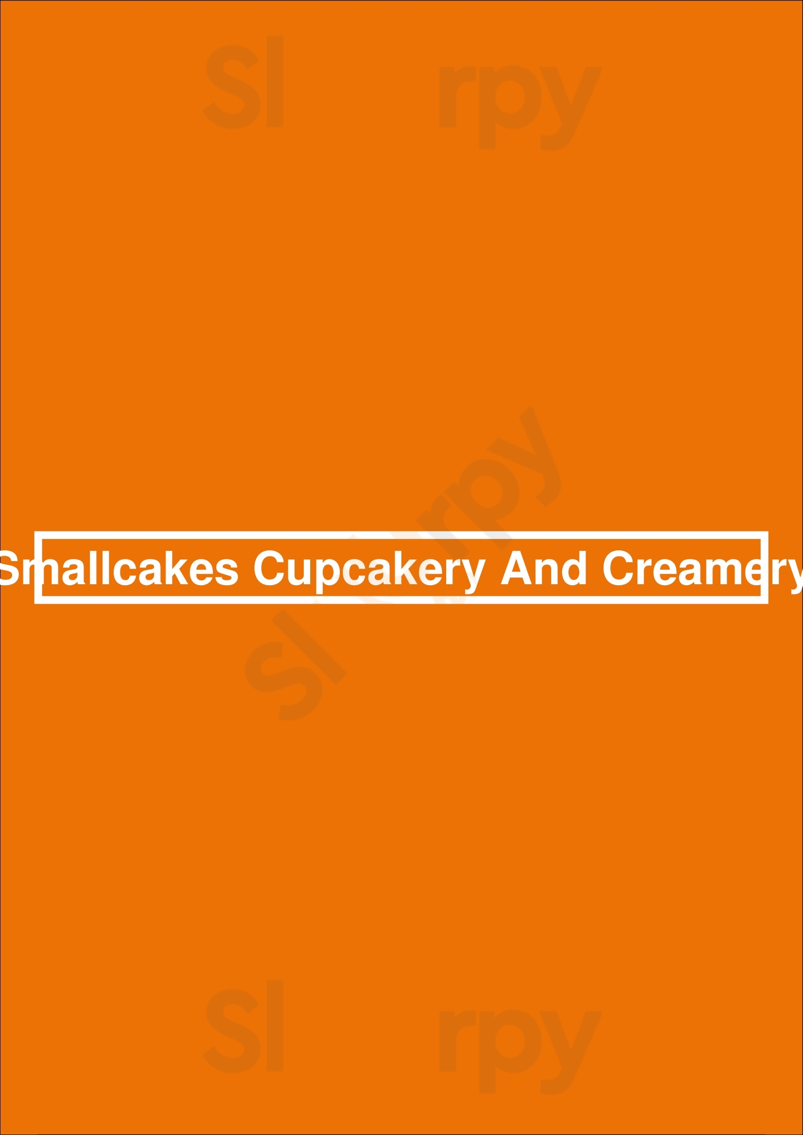 Smallcakes Cupcakery And Creamery Jacksonville Menu - 1