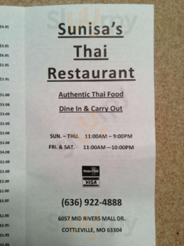 Sunisa's Thai Restaurant, Saint Louis