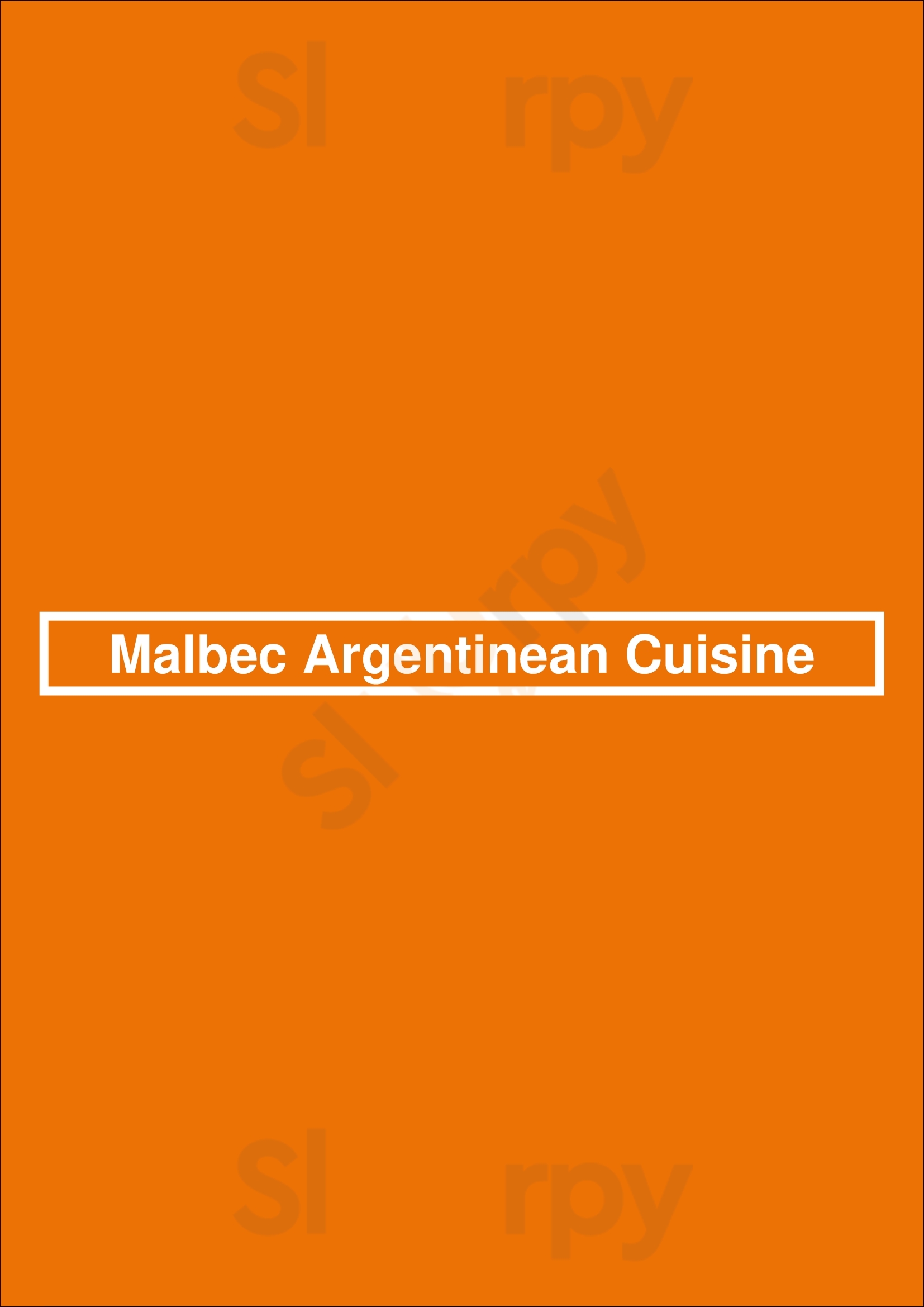 Malbec Argentinean Cuisine Los Angeles Menu - 1