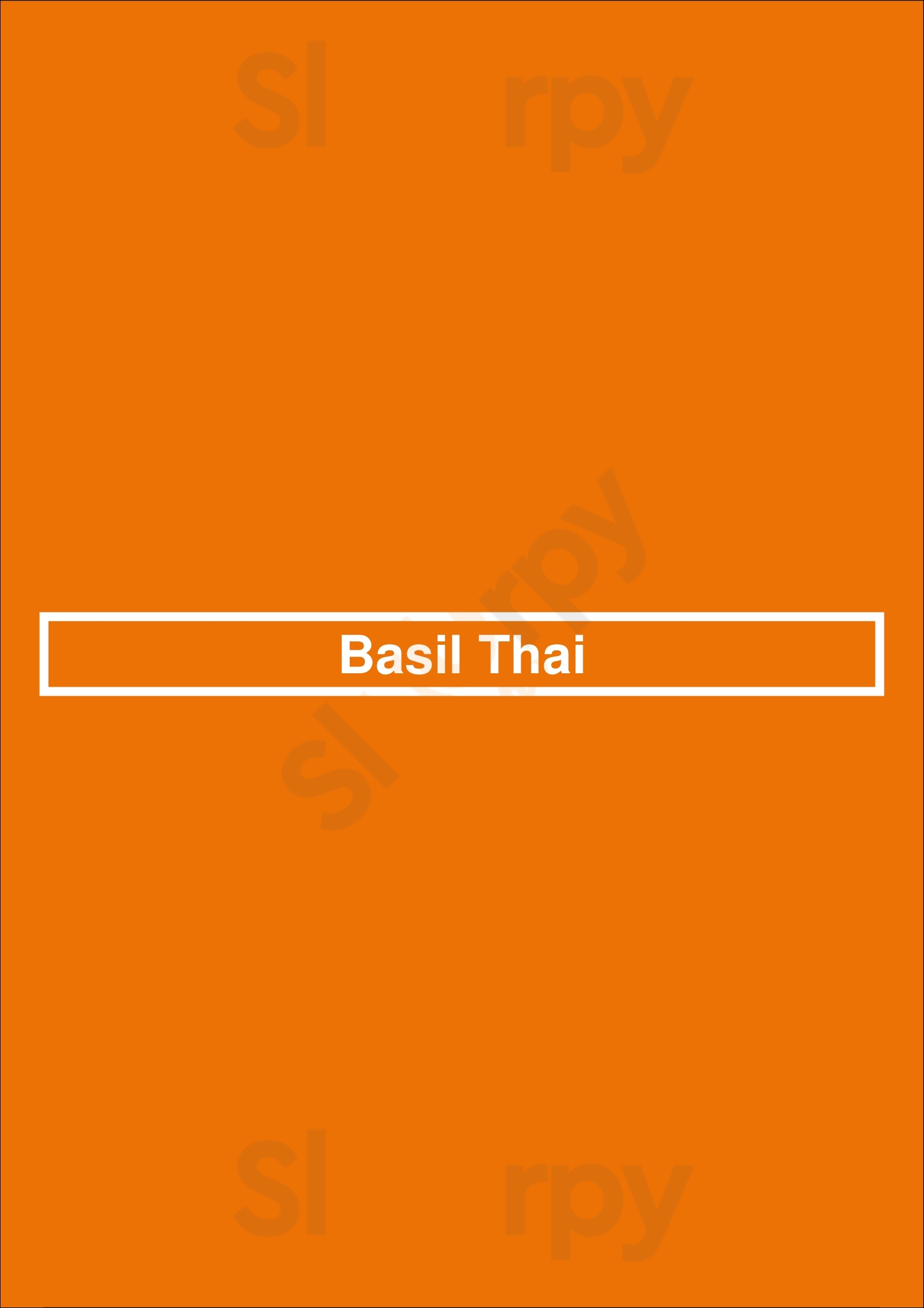 Basil Thai Charlotte Menu - 1