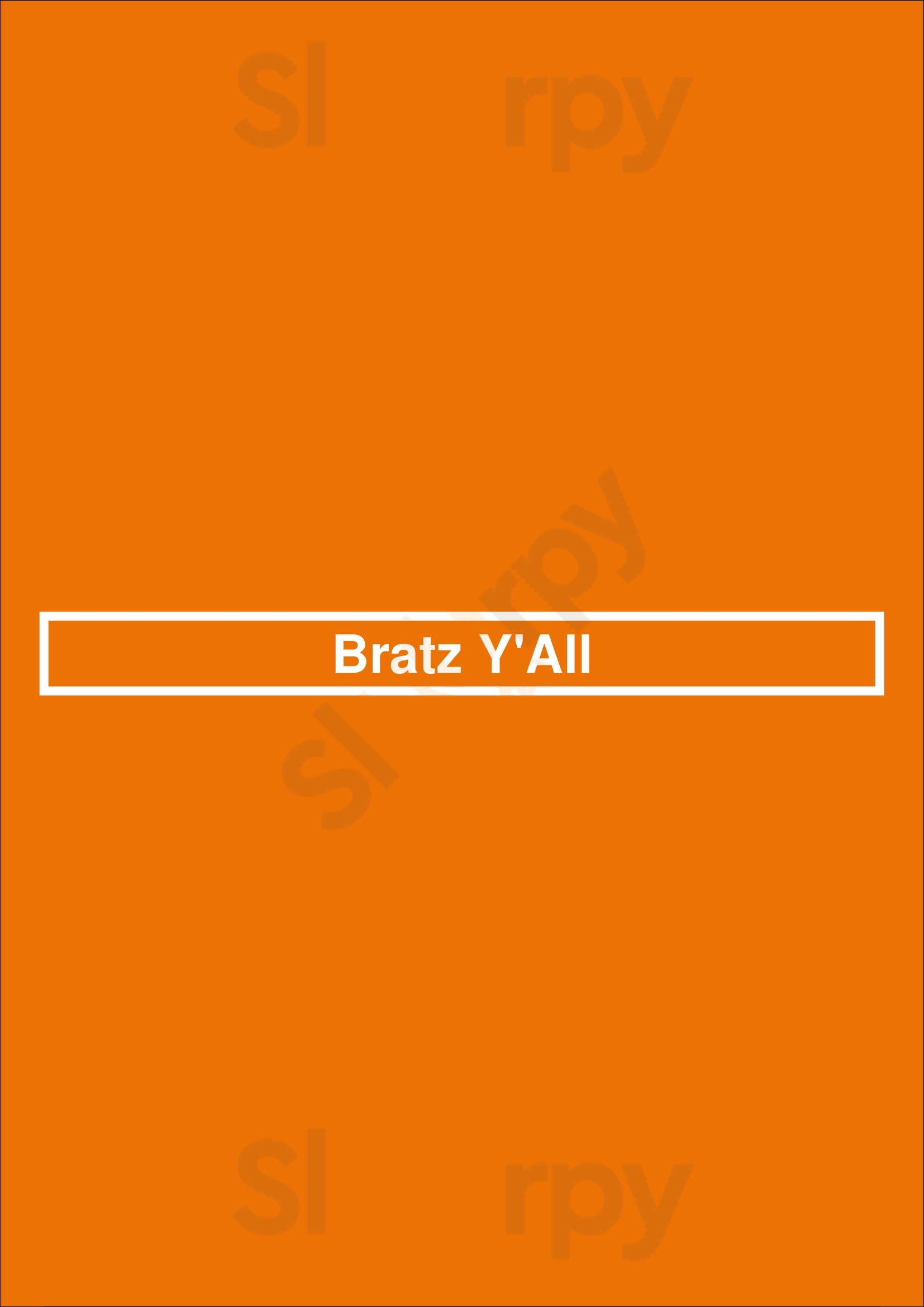 Bratz Y'all New Orleans Menu - 1