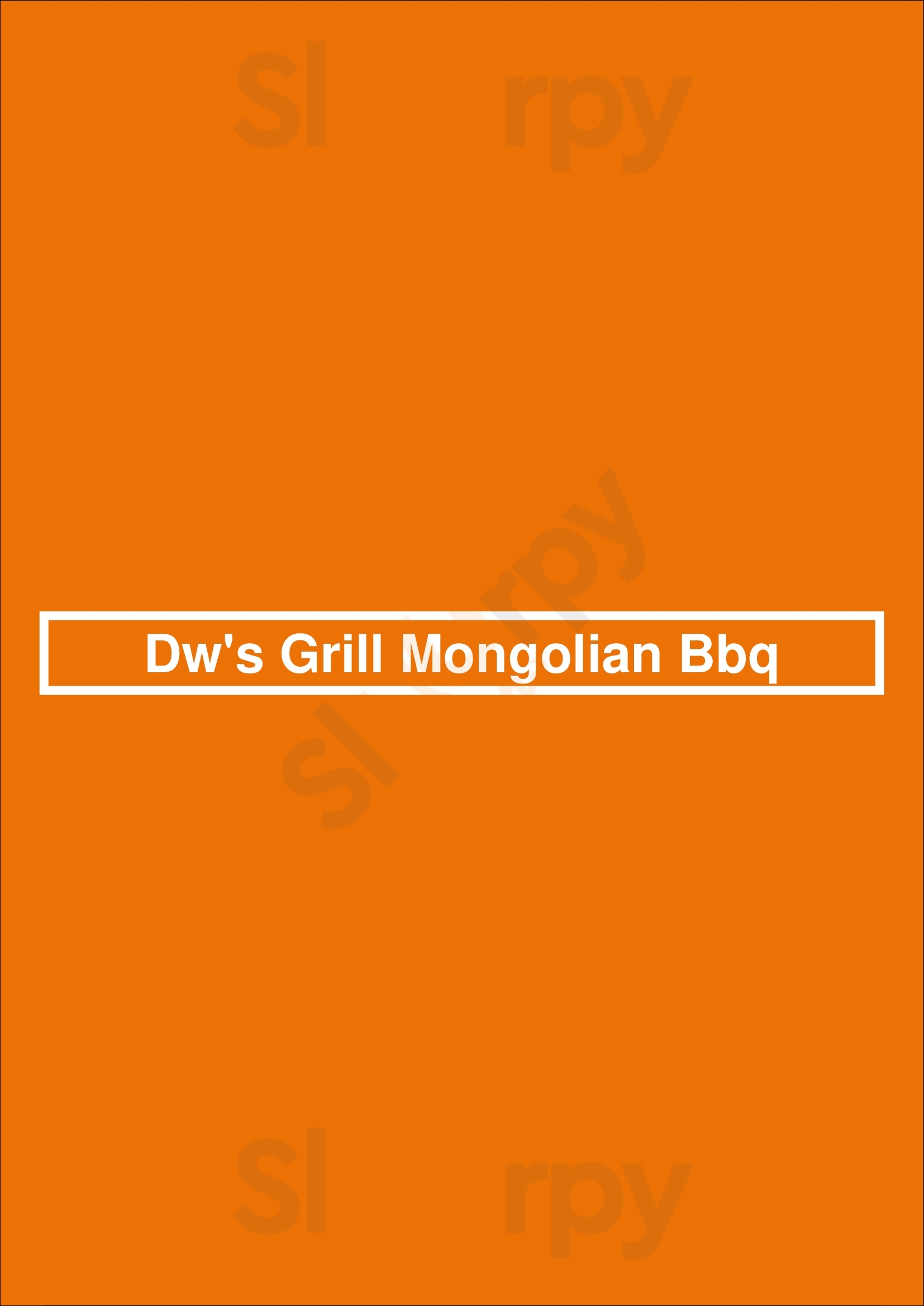 Dw's Grill Mongolian Bbq Virginia Beach Menu - 1