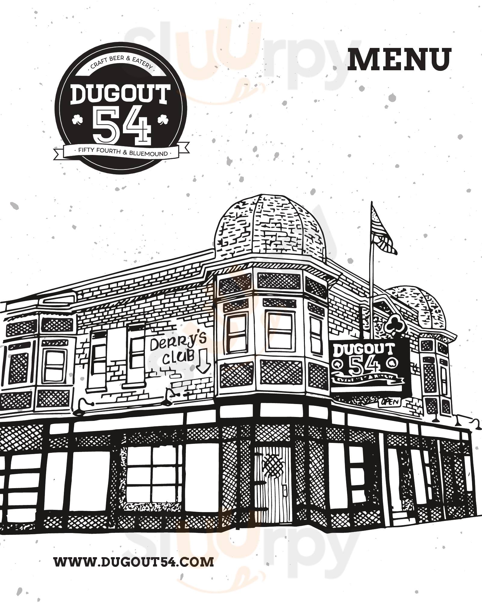 Dugout 54 Milwaukee Menu - 1