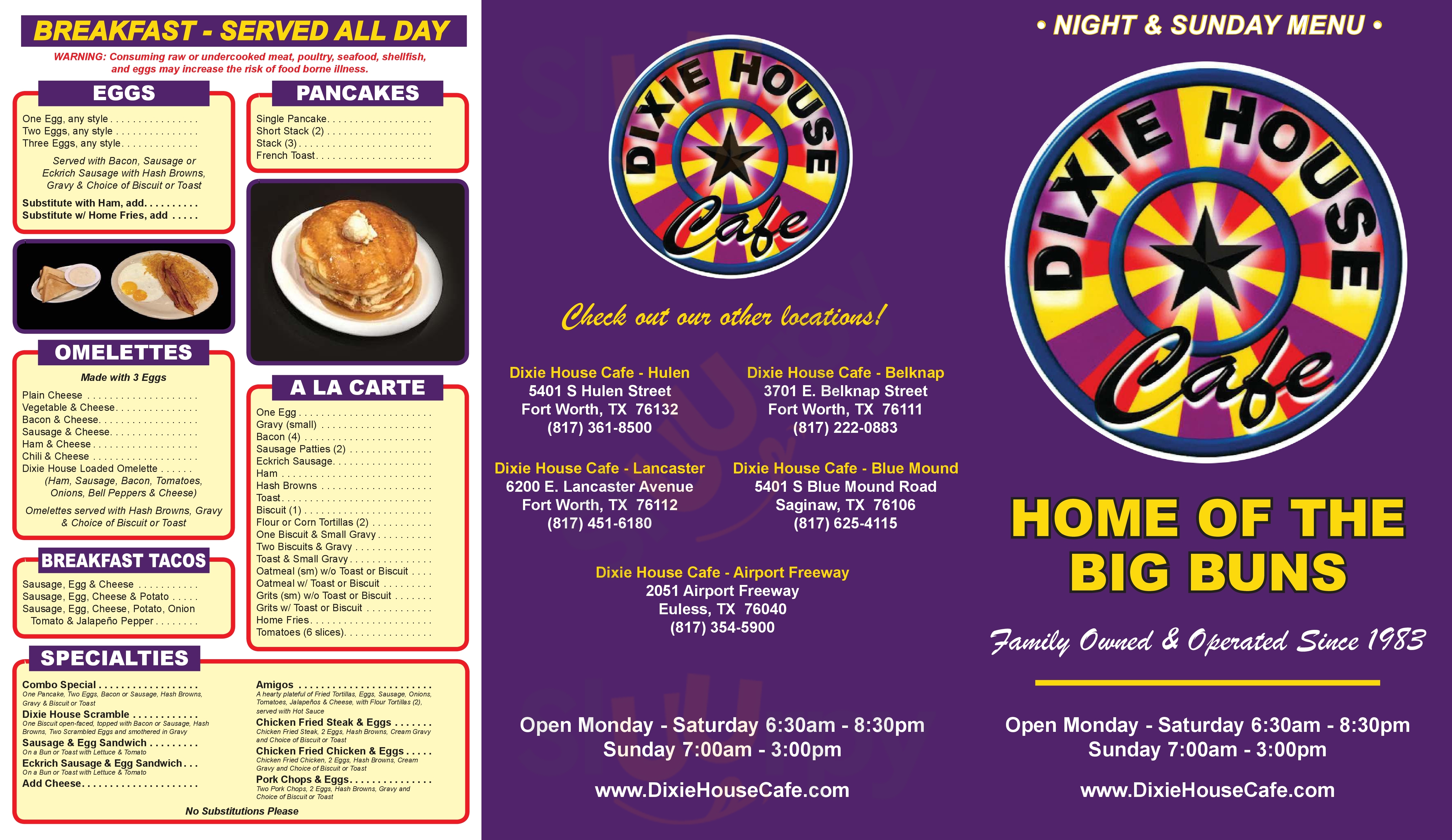 Main Menu - Theresa's Dixie House Cafe Belknap