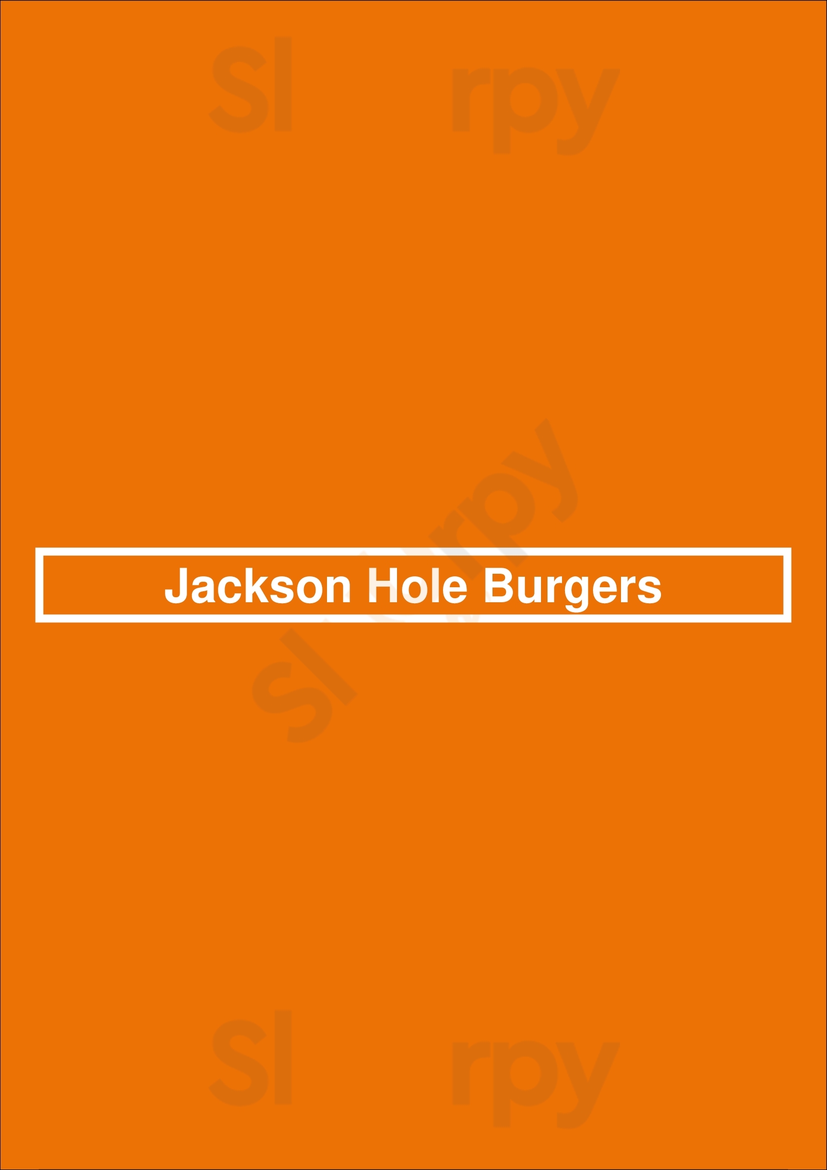 Jackson Hole Burgers New York City Menu - 1