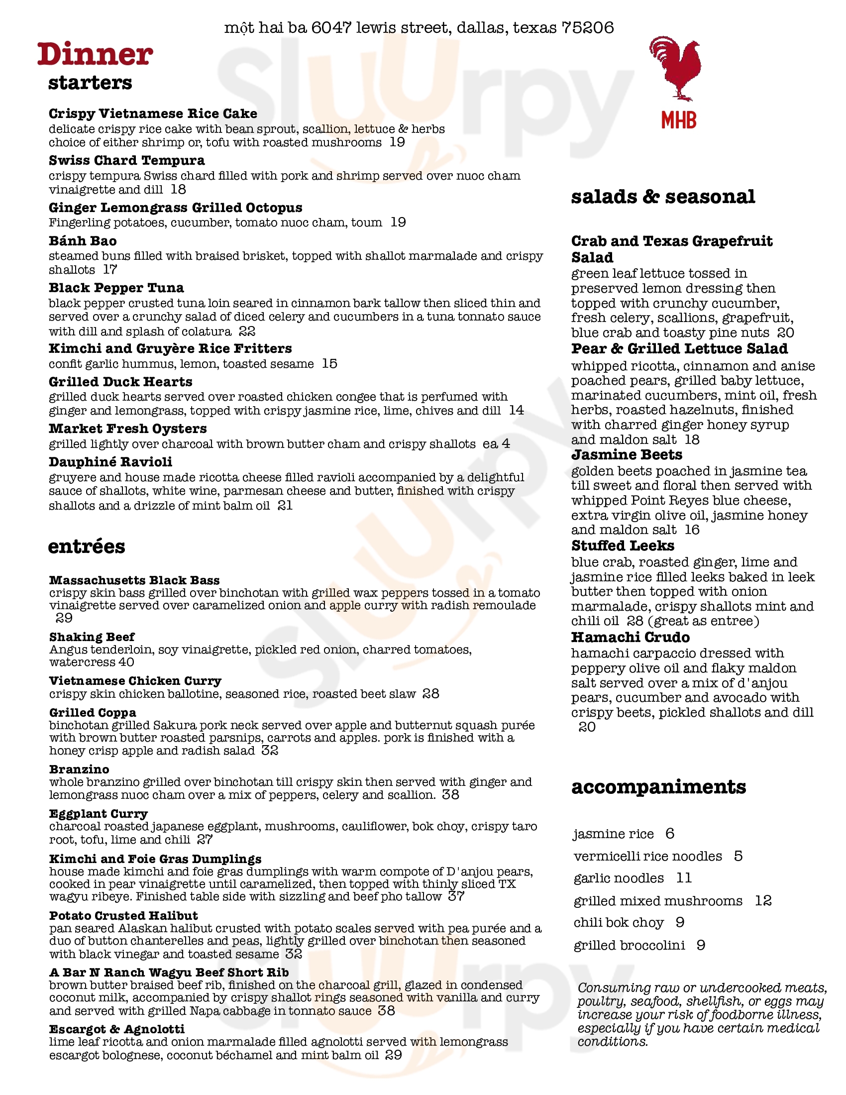 Mot Hai Ba Dallas Menu - 1