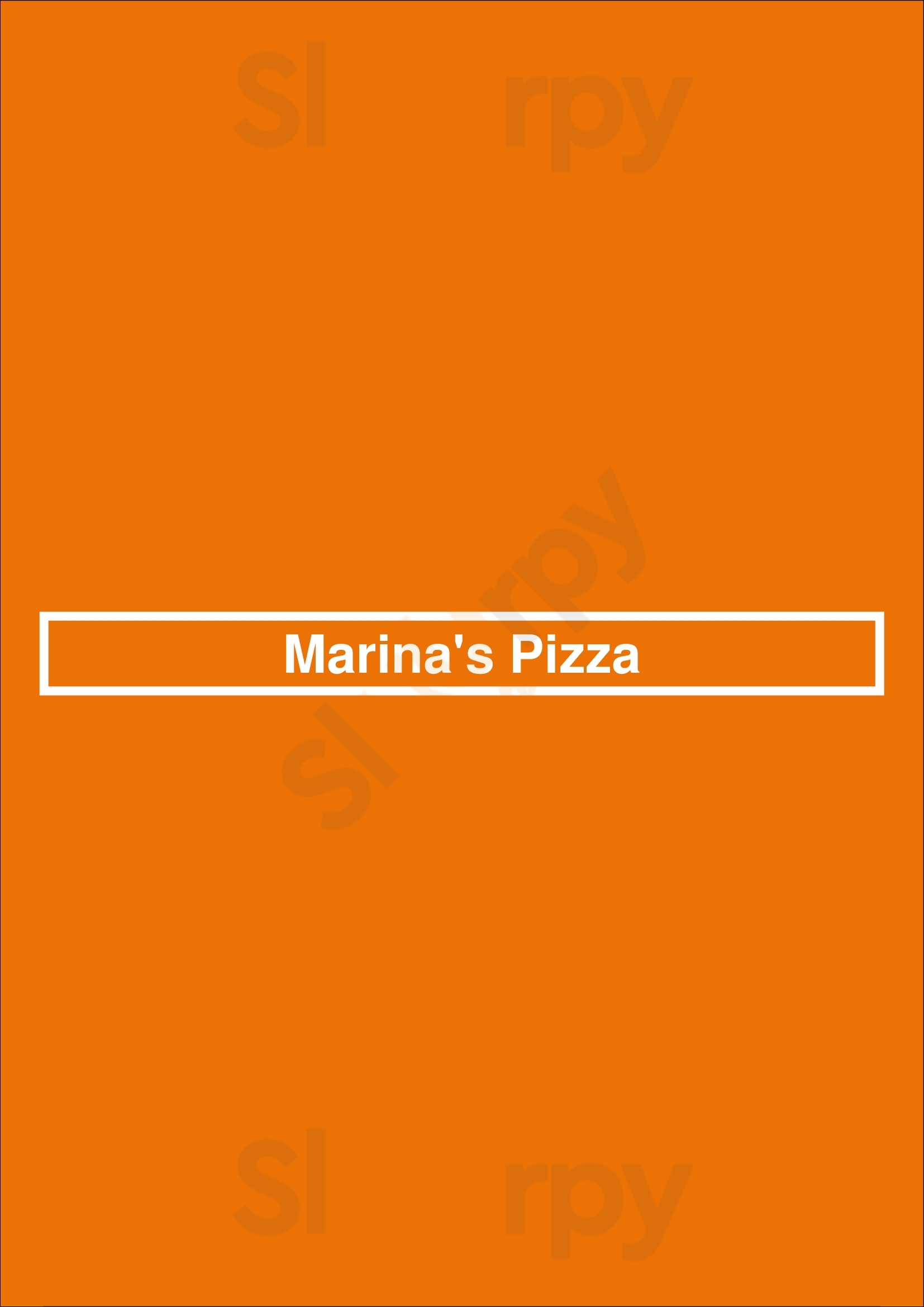 Marina's Pizza Tampa Menu - 1