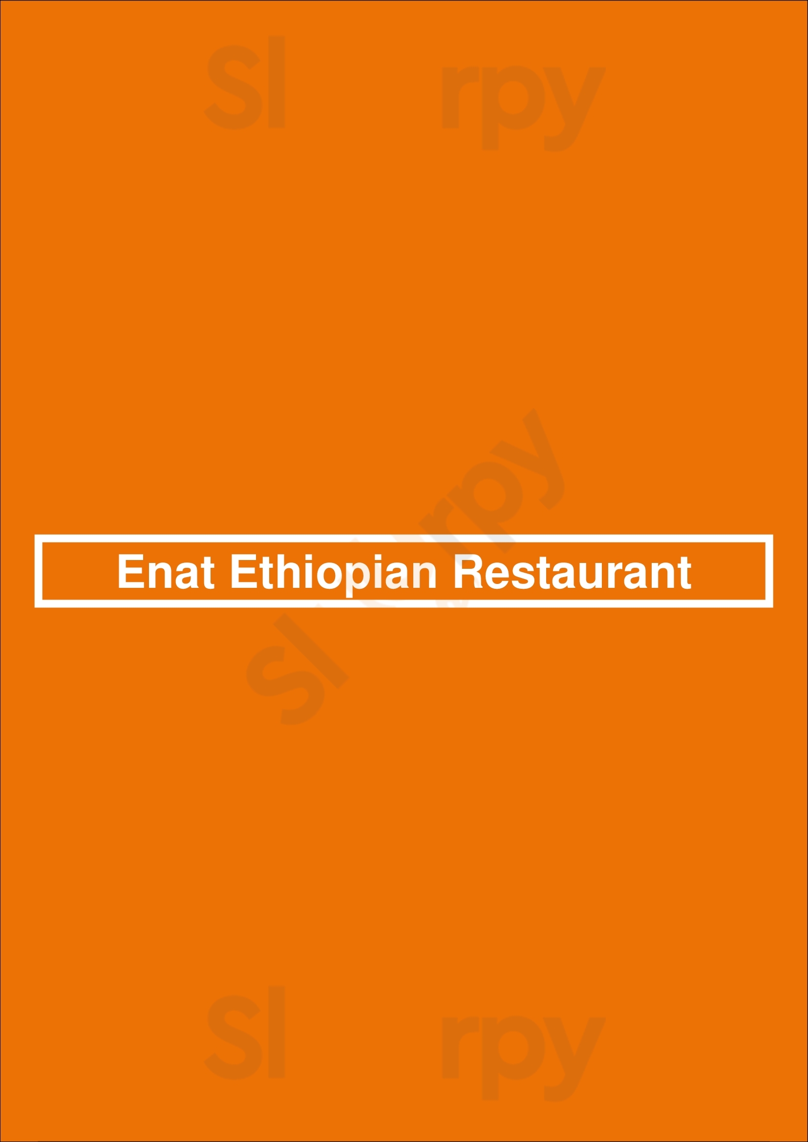 Enat Ethiopian Restaurant Charlotte Menu - 1