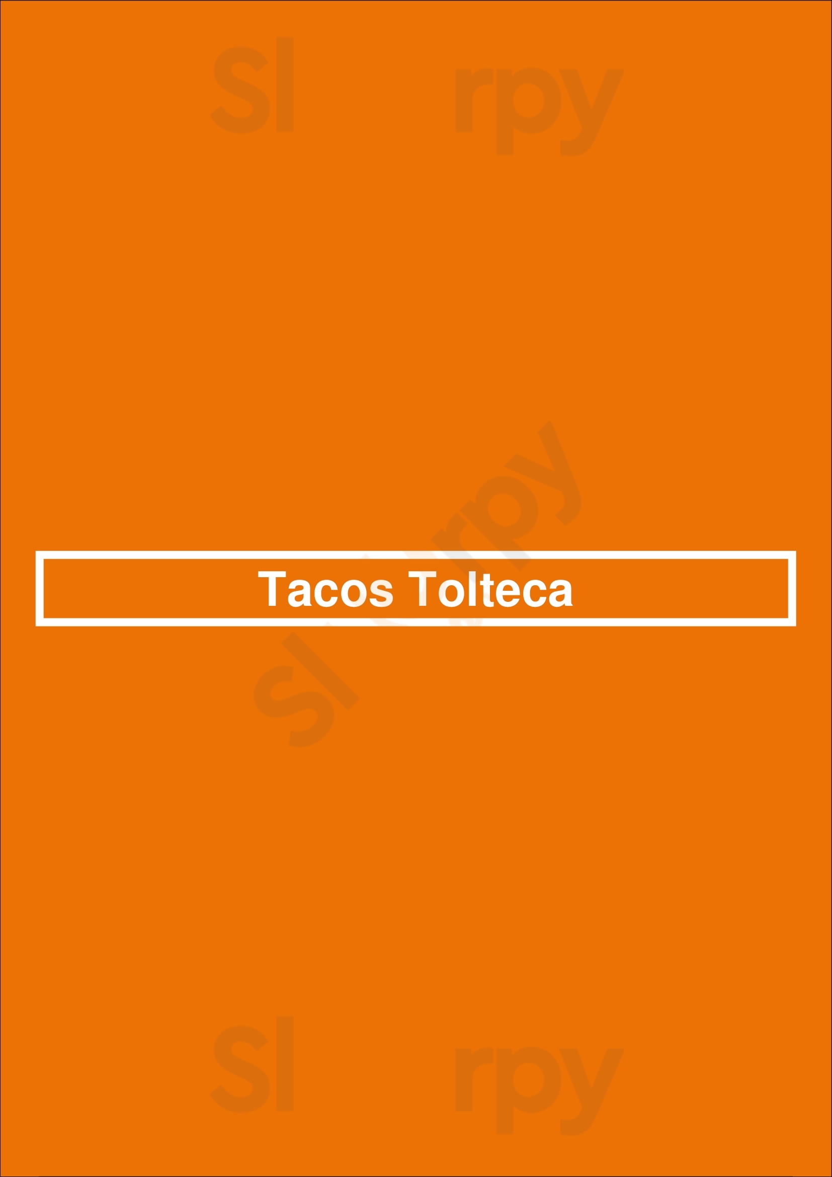 Tacos Tolteca Baltimore Menu - 1