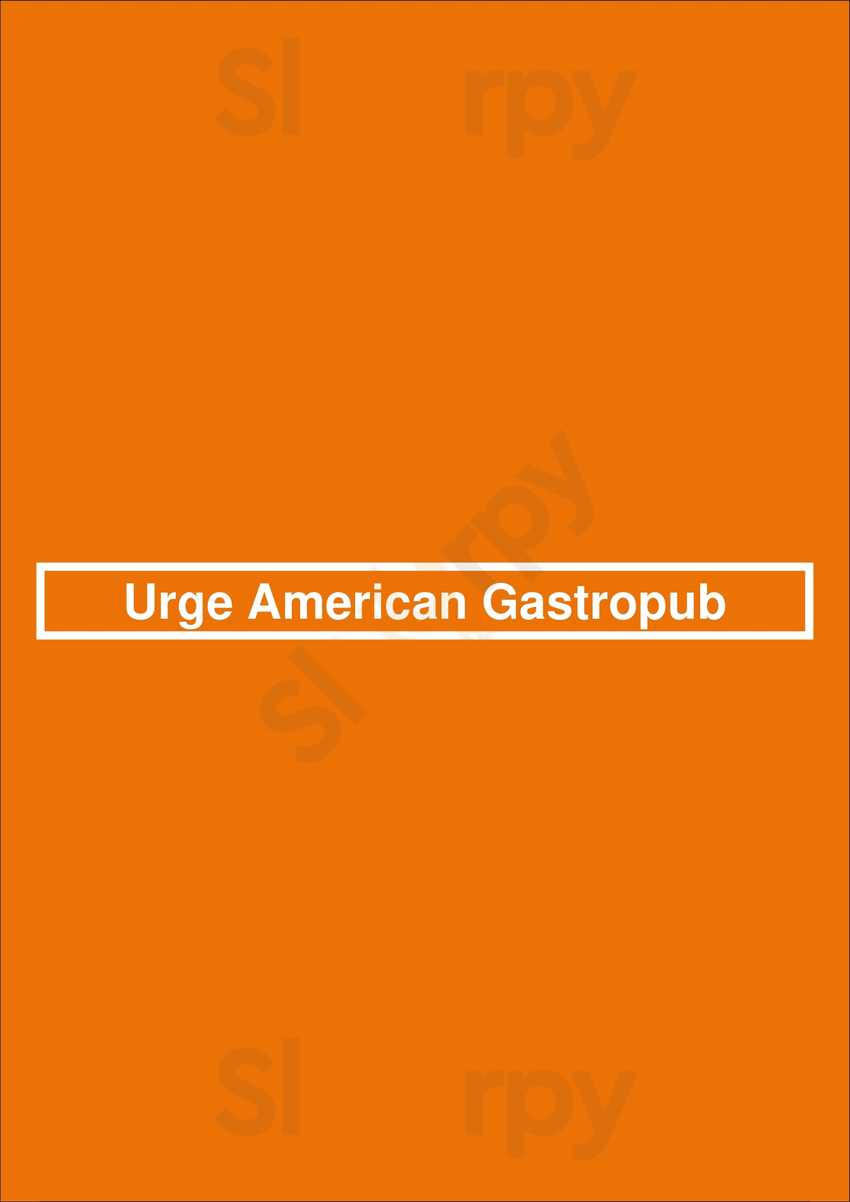 Urge American Gastropub San Diego Menu - 1