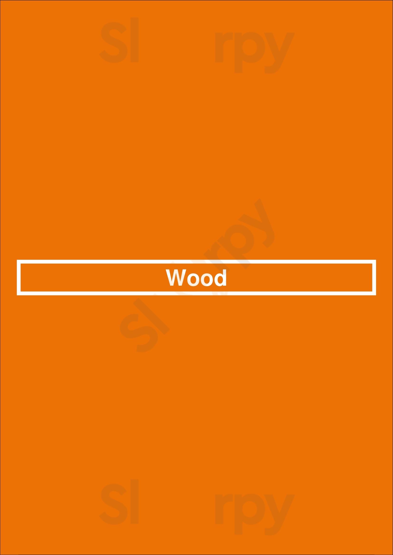 Wood Chicago Menu - 1