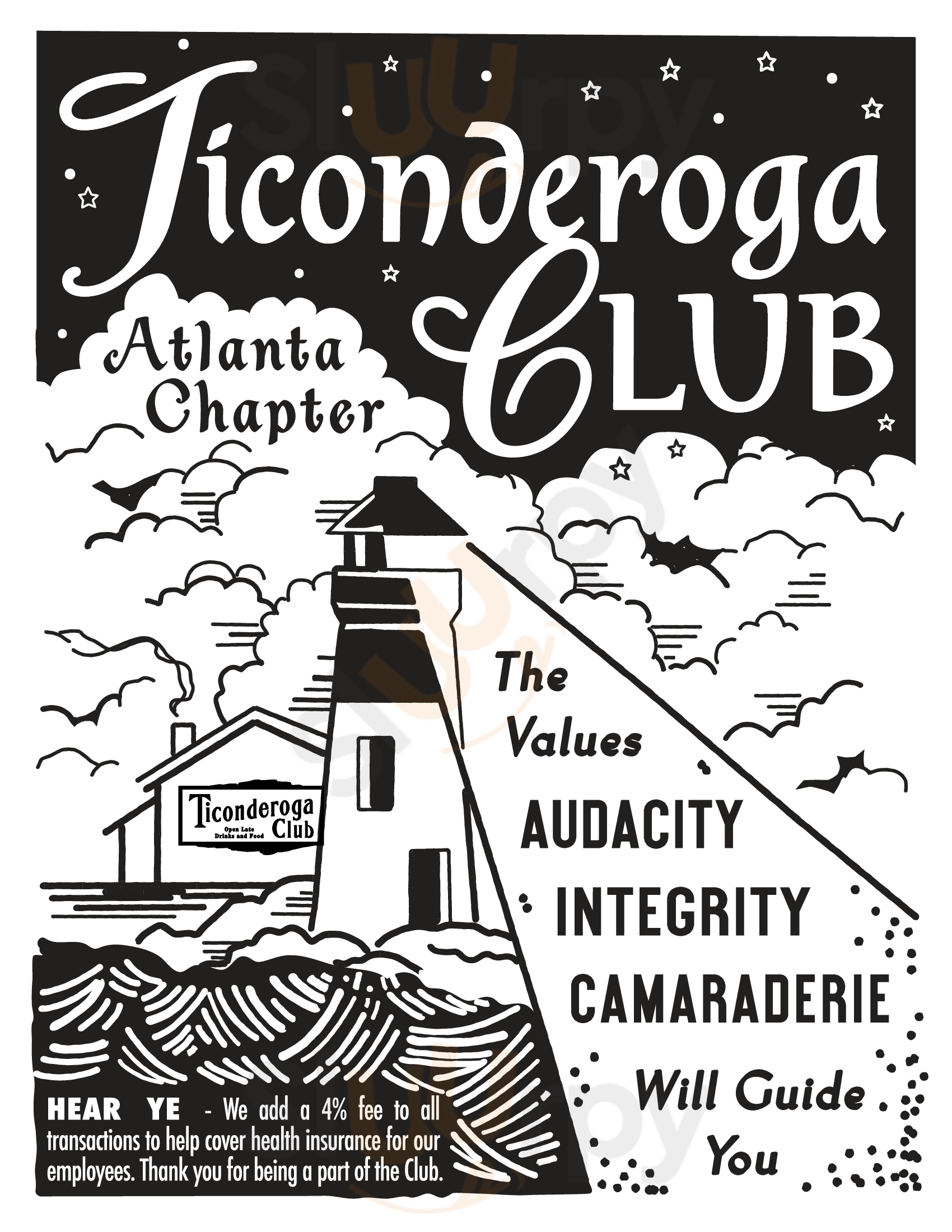 Main Menu - Ticonderoga Club