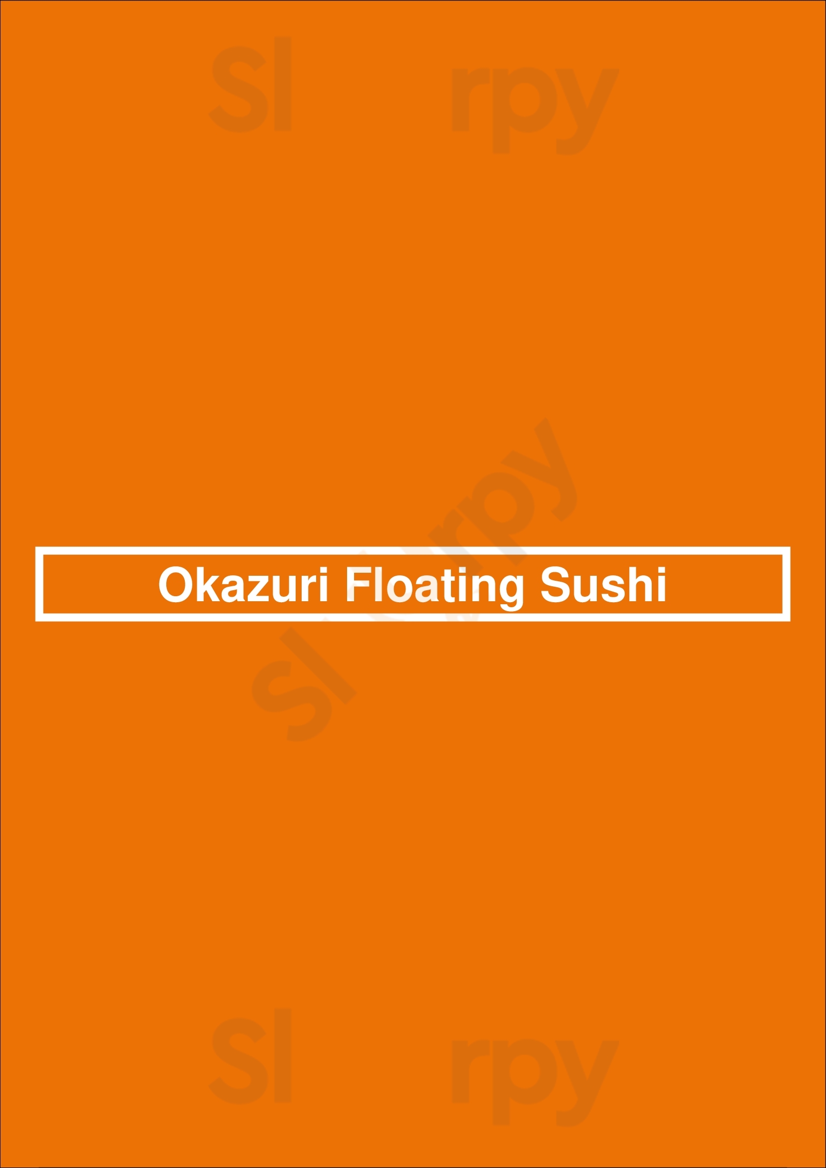 Okazuri Floating Sushi El Paso Menu - 1