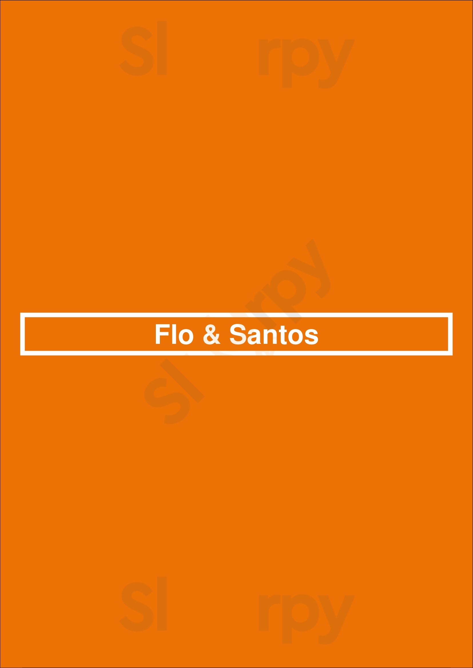 Flo & Santos Chicago Menu - 1