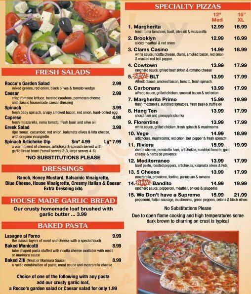 All - Rocco's Wood Fired Pizza