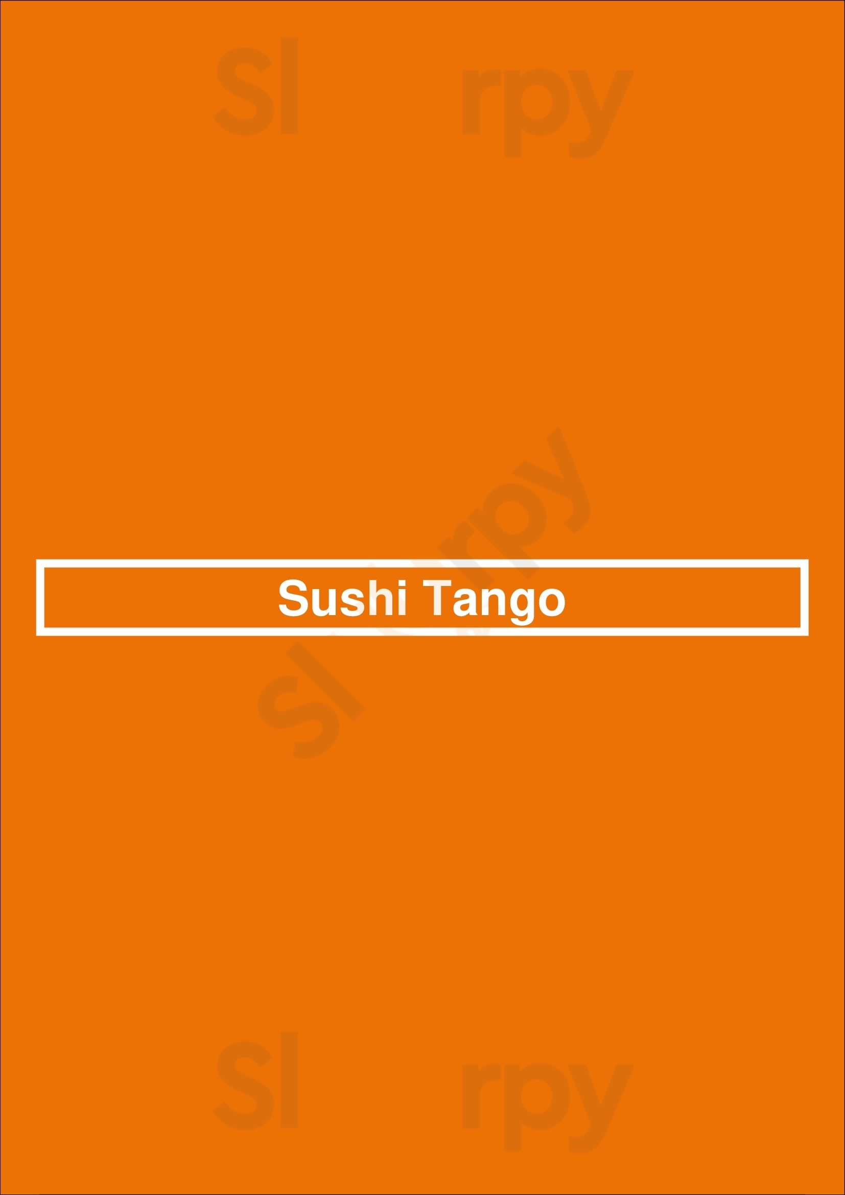 Sushi Tango Minneapolis Menu - 1