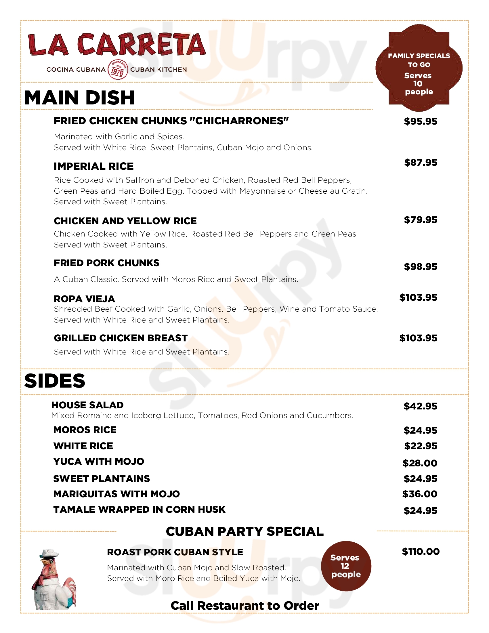 Main Menu - La Carreta