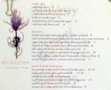 Abc Kitchen menu