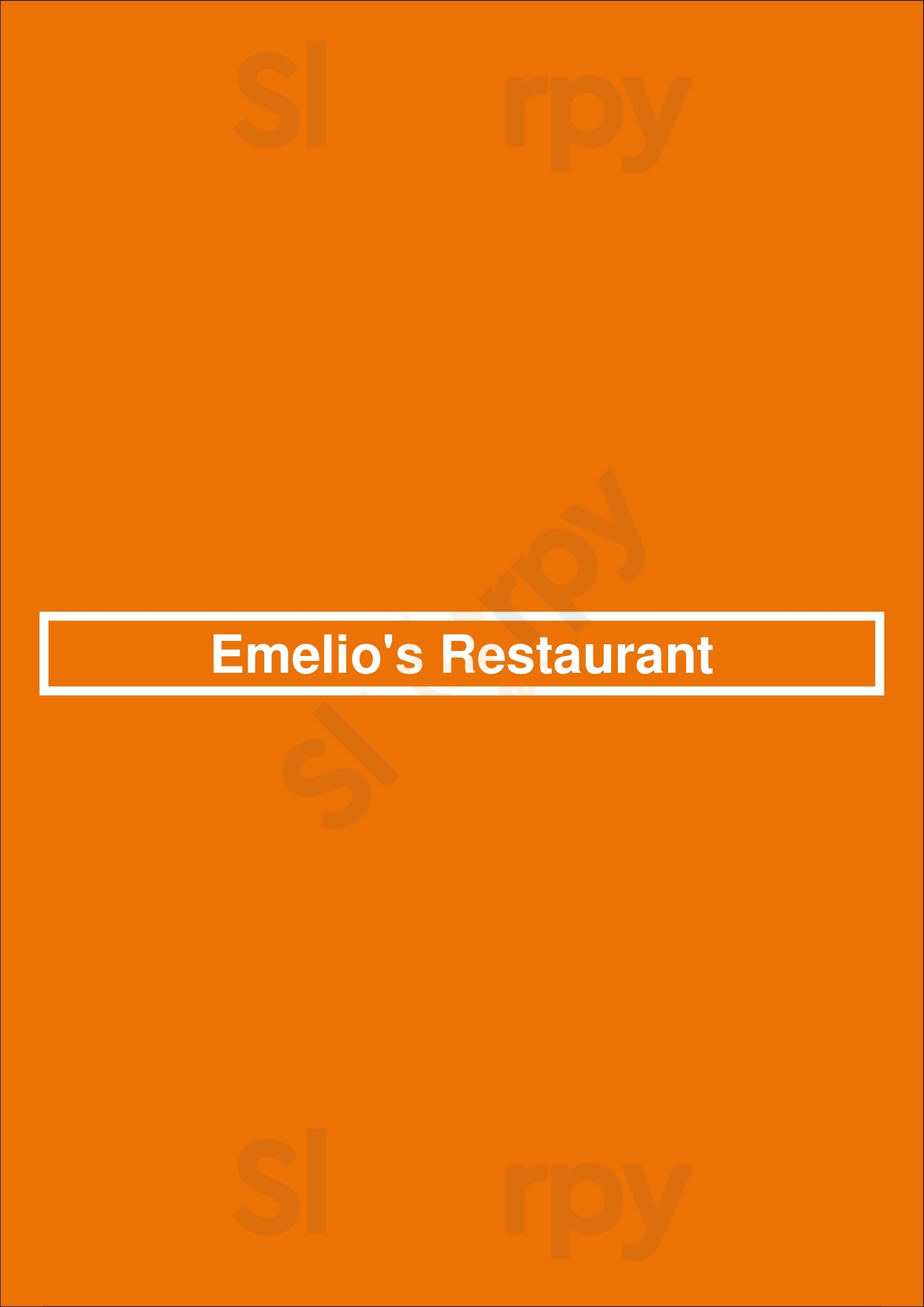 Emelio's Restaurant Columbus Menu - 1