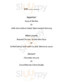 Cafe De La Presse menu