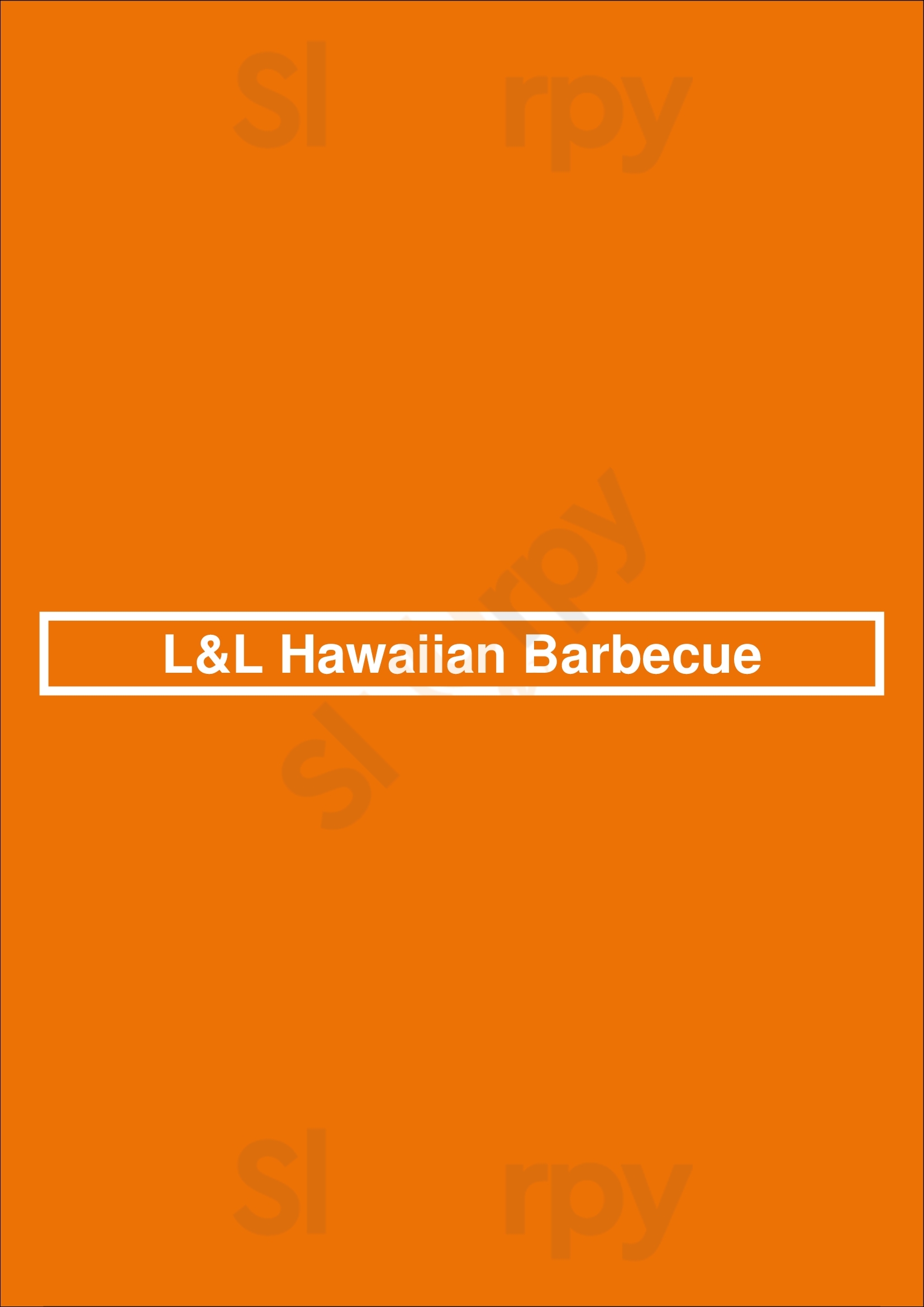 L&l Hawaiian Barbecue - Sacramento Sacramento Menu - 1