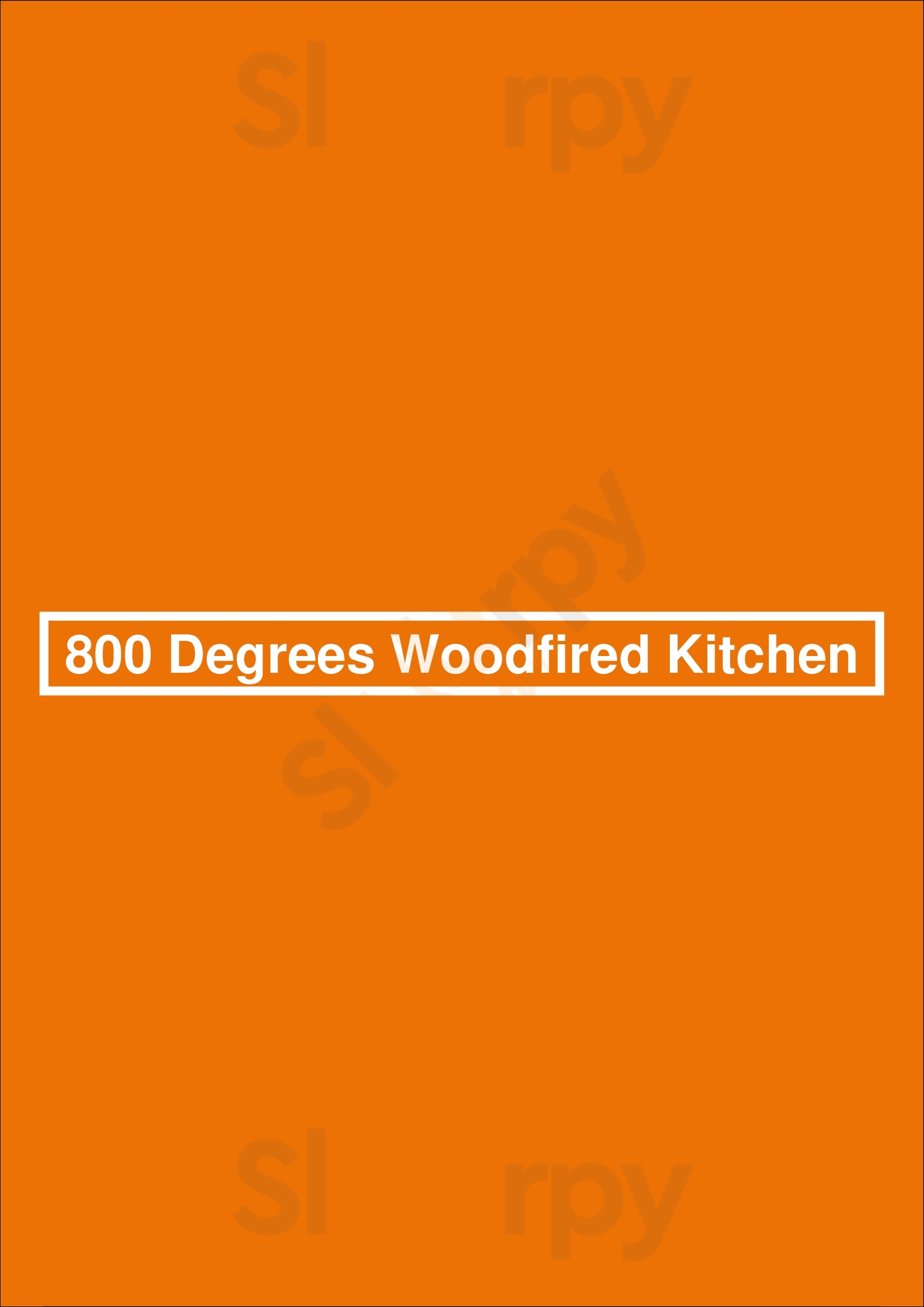800 Degrees Woodfired Kitchen Santa Monica Menu - 1