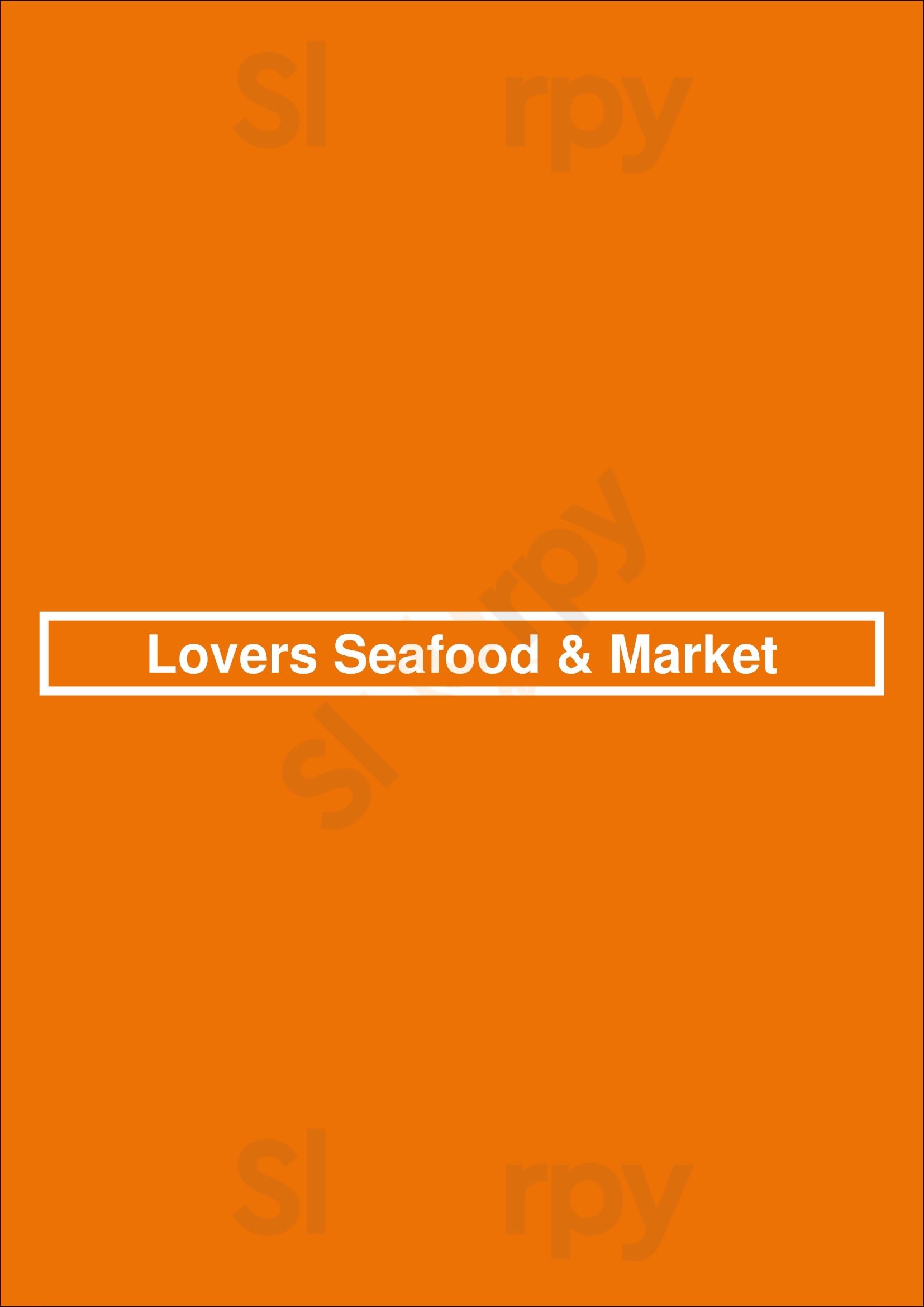 Lovers Seafood & Market Dallas Menu - 1