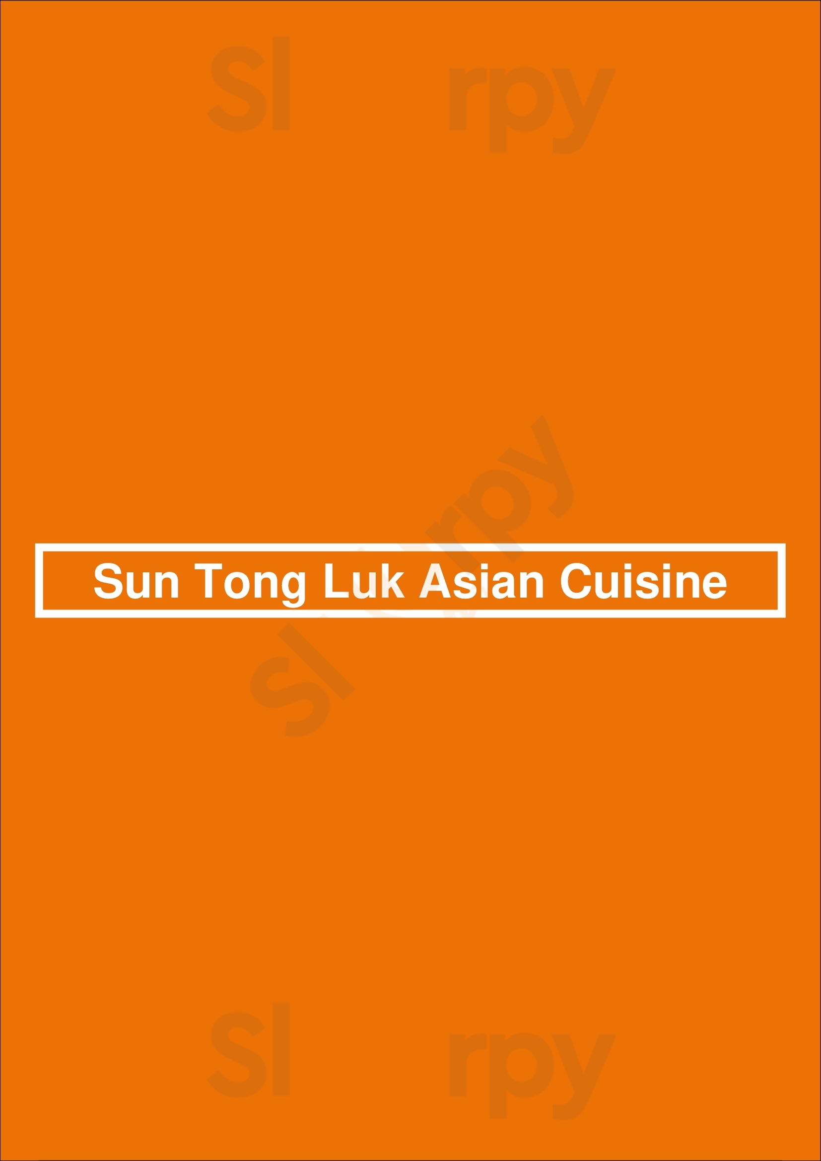 Main Menu - Sun Tong Luk Asian Cuisine