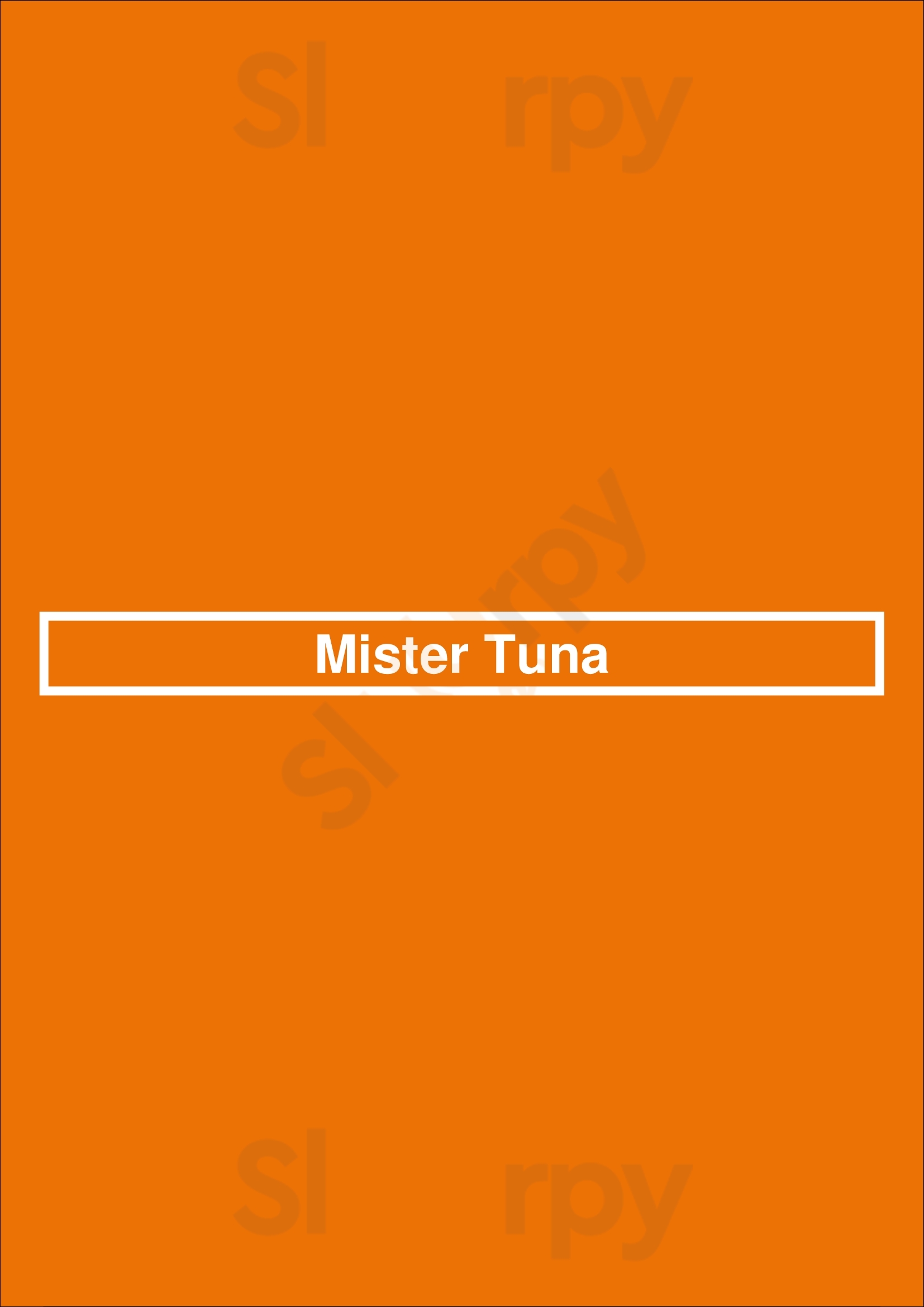Mister Tuna Denver Menu - 1