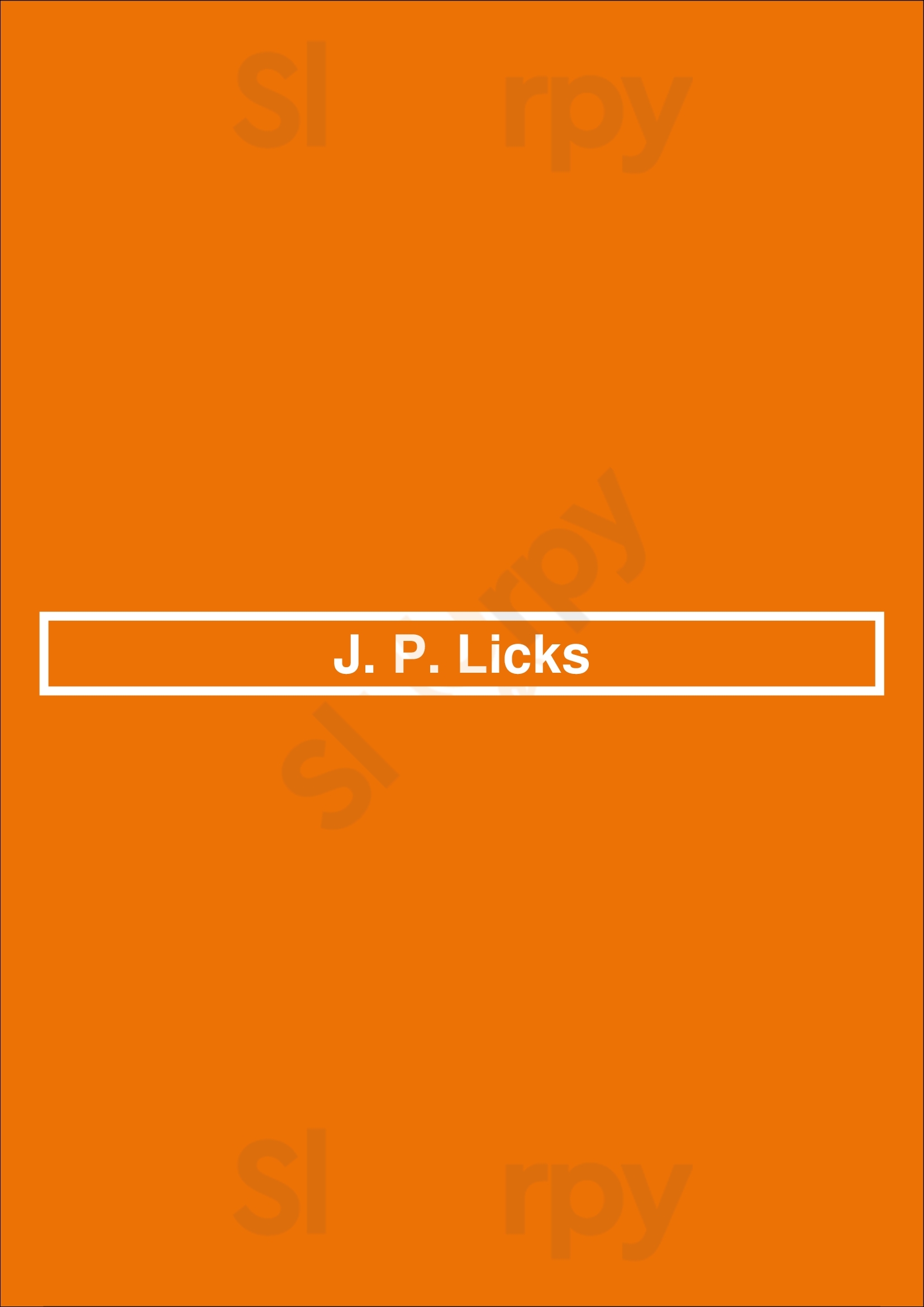 J.p. Licks Boston Menu - 1