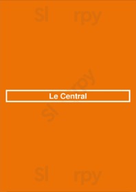 Le Central menu