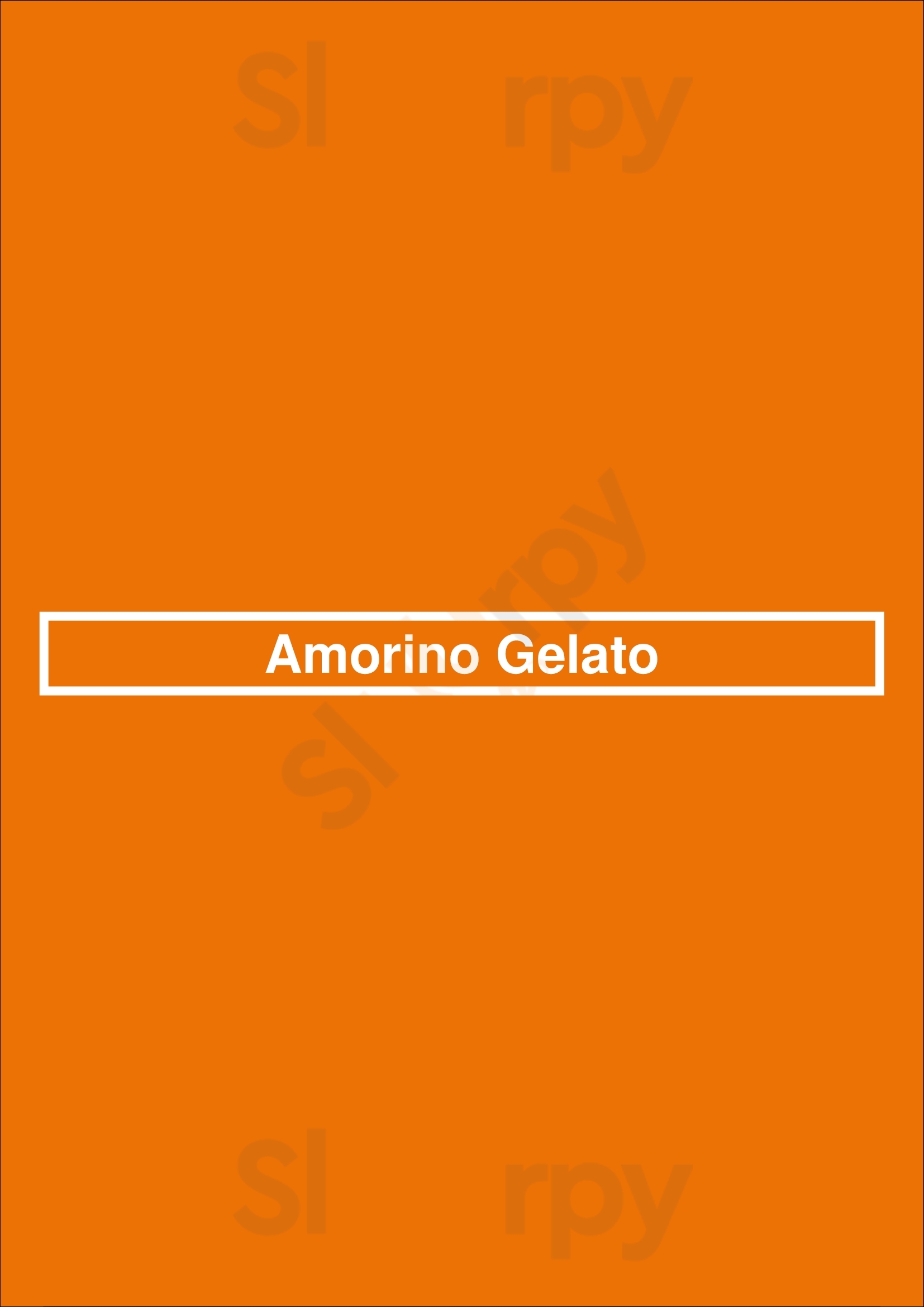 Amorino Gelato Fort Worth Menu - 1