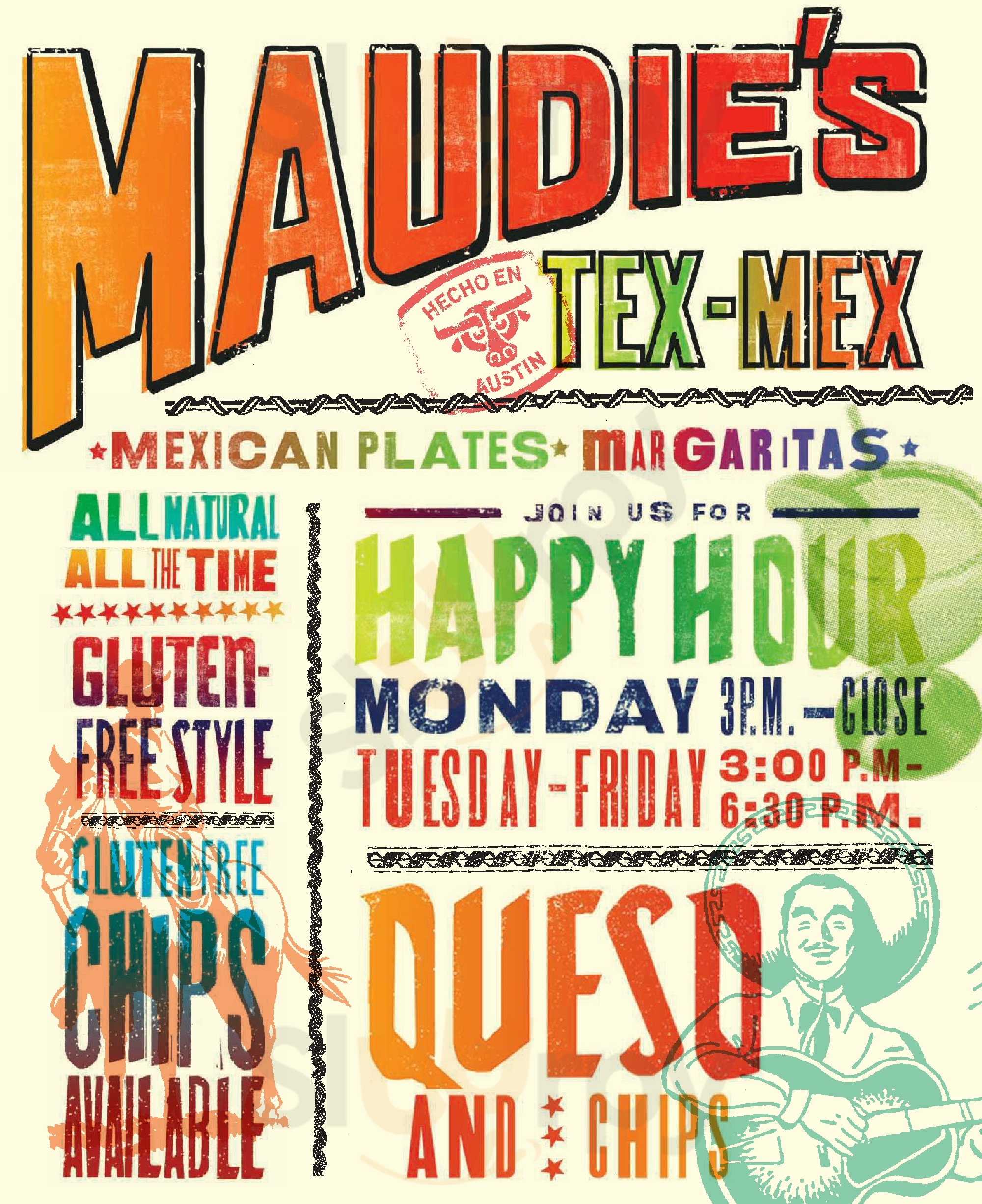 Main Menu - Maudie's North Lamar
