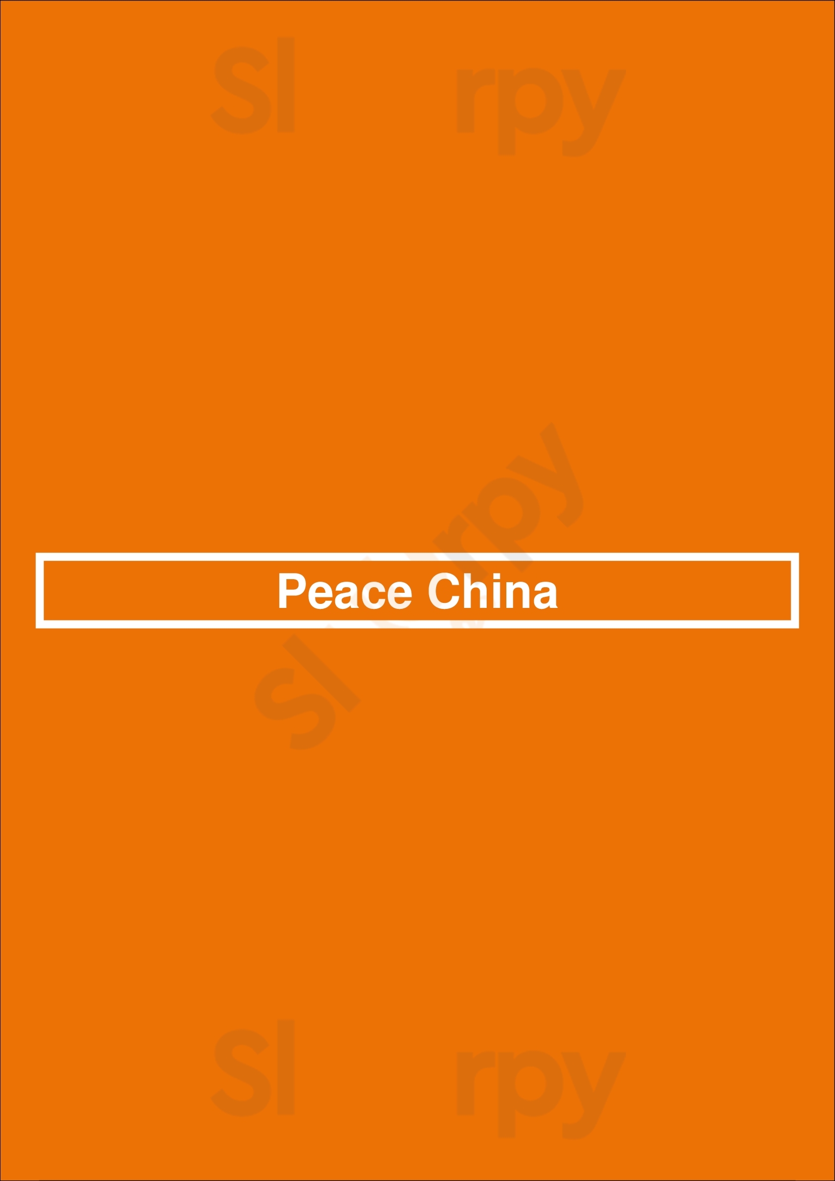 Main Menu - Peace China