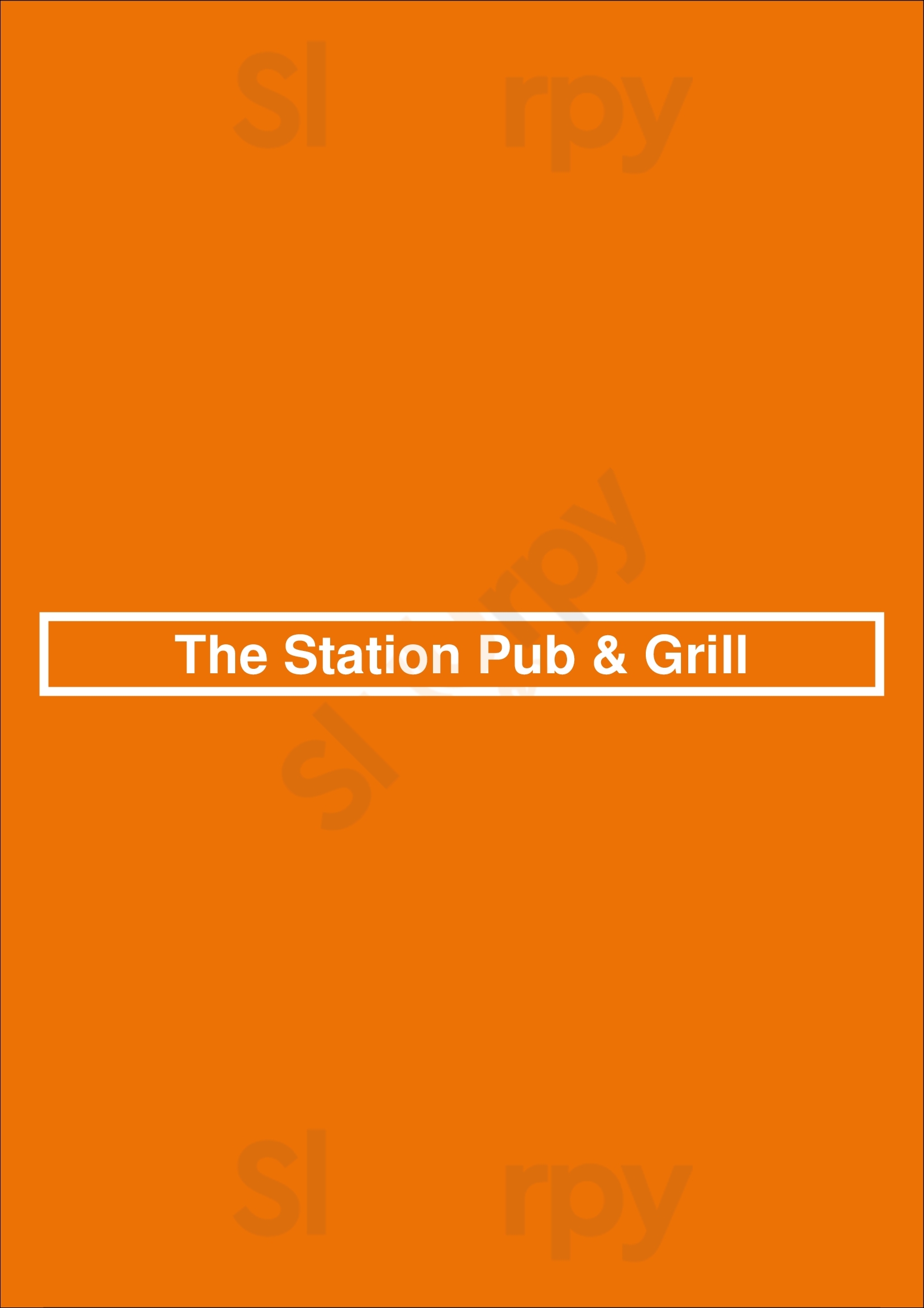 The Station Pub & Grill Tucson Menu - 1