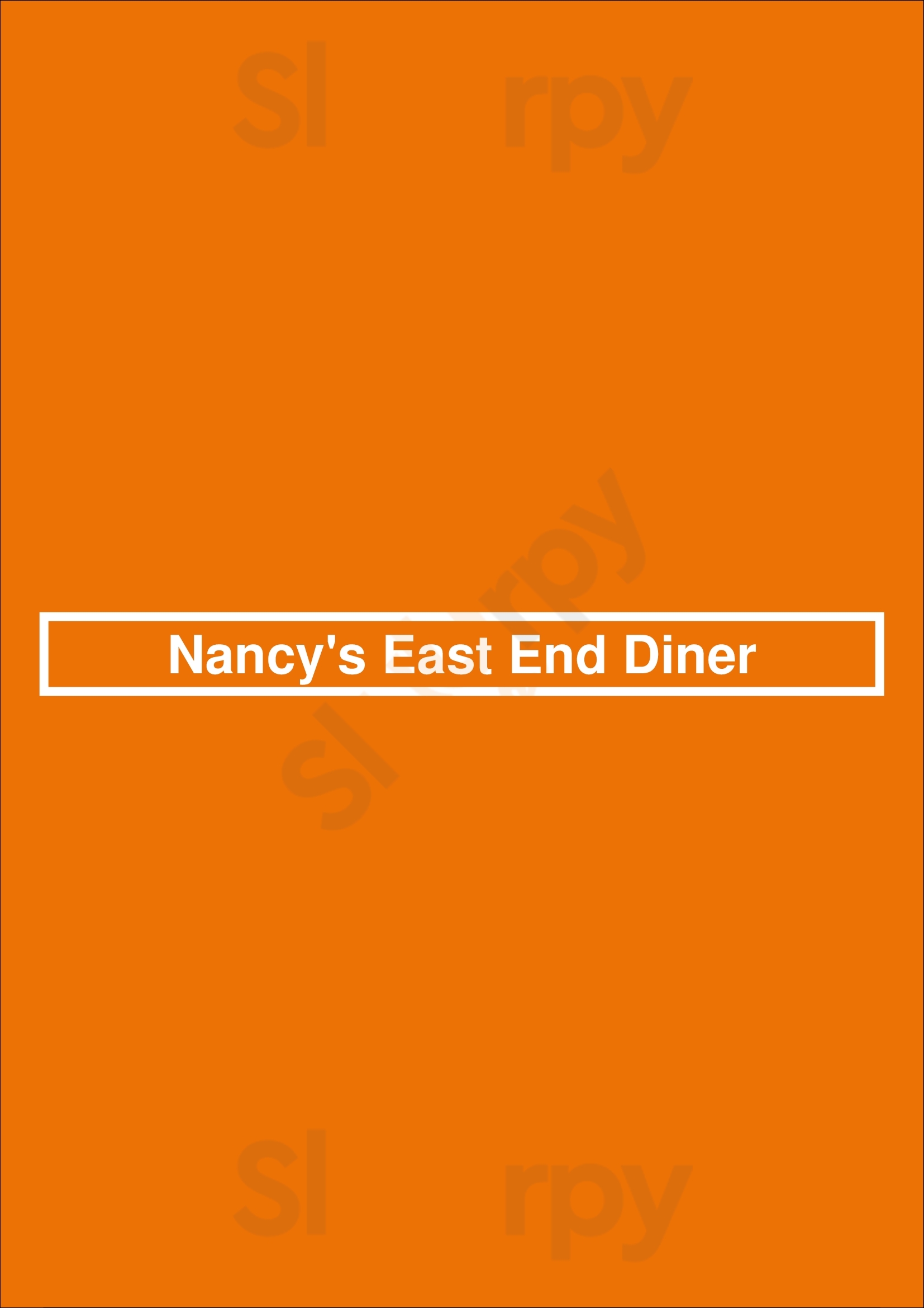 Nancy's Pittsburgh Menu - 1